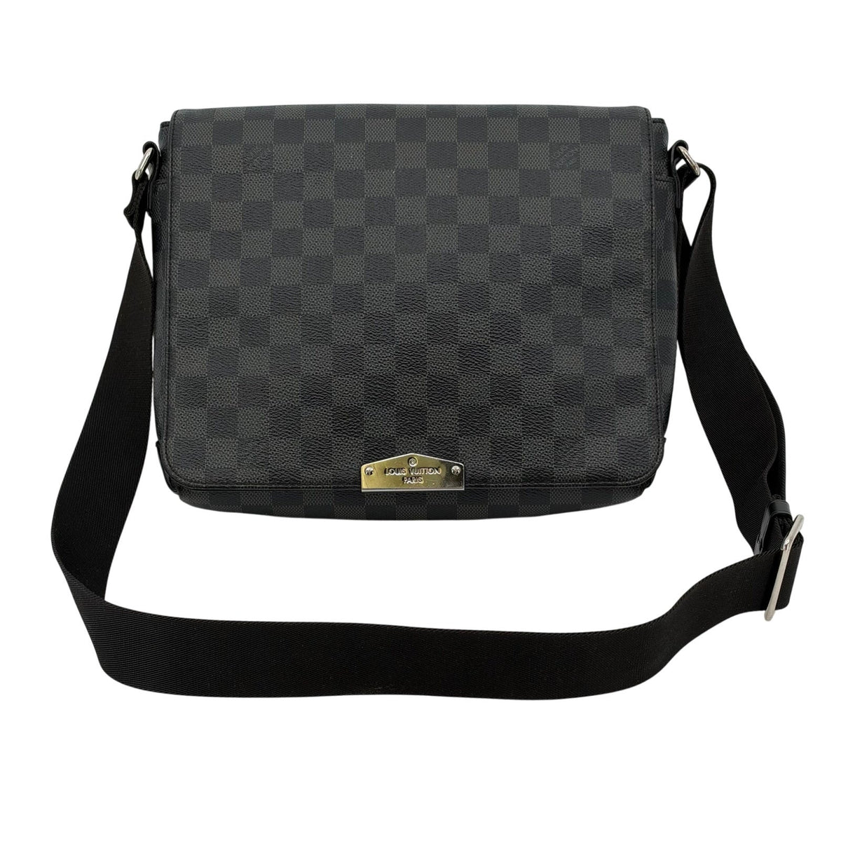 Louis Vuitton LV Damier Graphite District PM Messenger Crossbody Bag