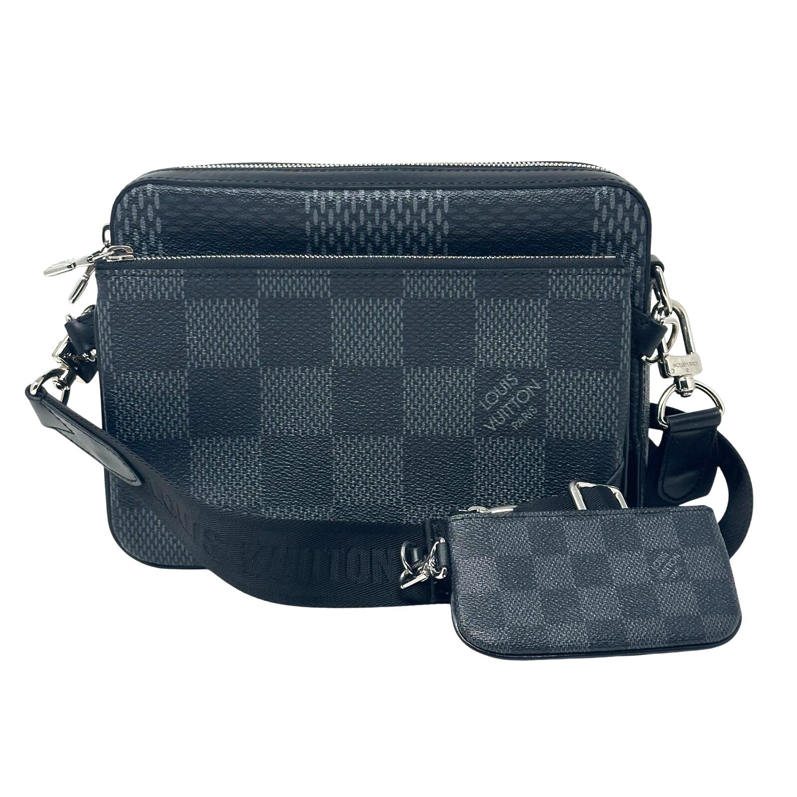 Louis Vuitton LV Damier Graphite Trio Messenger Bag Crossbody