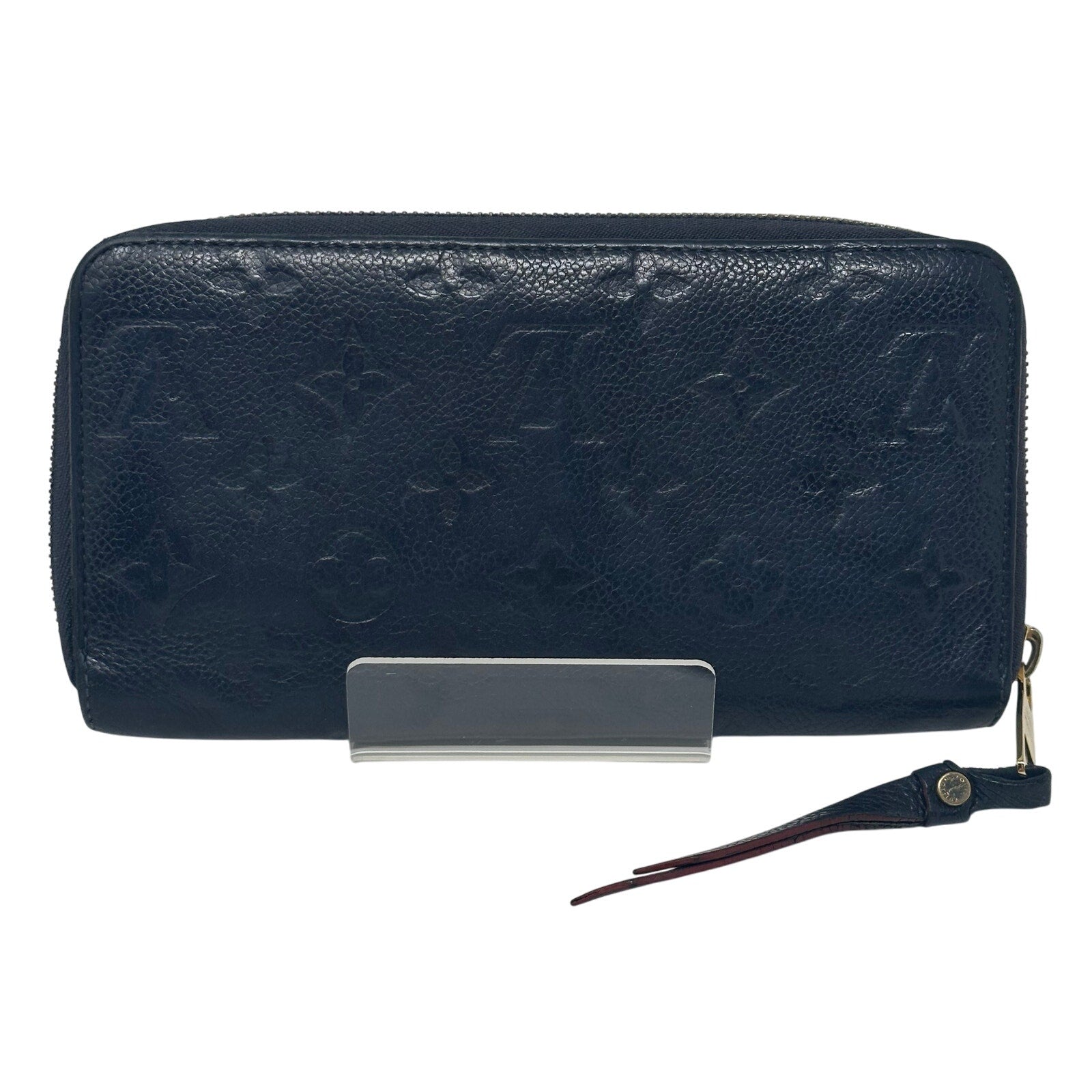 Louis Vuitton LV Zippy Vertical Round Monogram Empreinte Long Wallet Blue