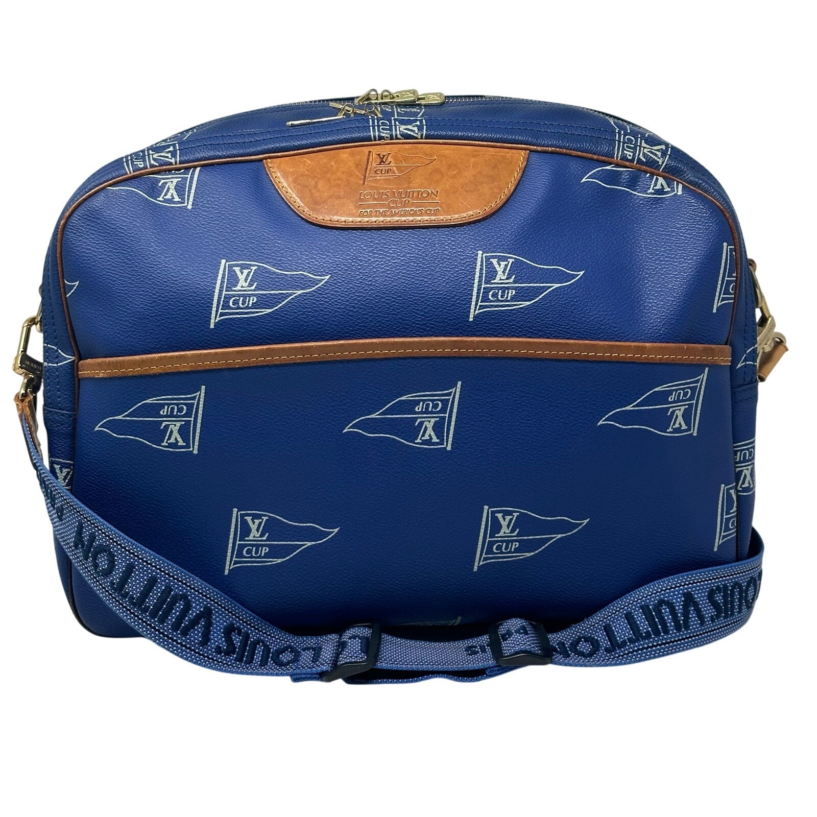 Louis Vuitton LV Cup Blue Monogram Sail Sac Cowes Messenger Bag