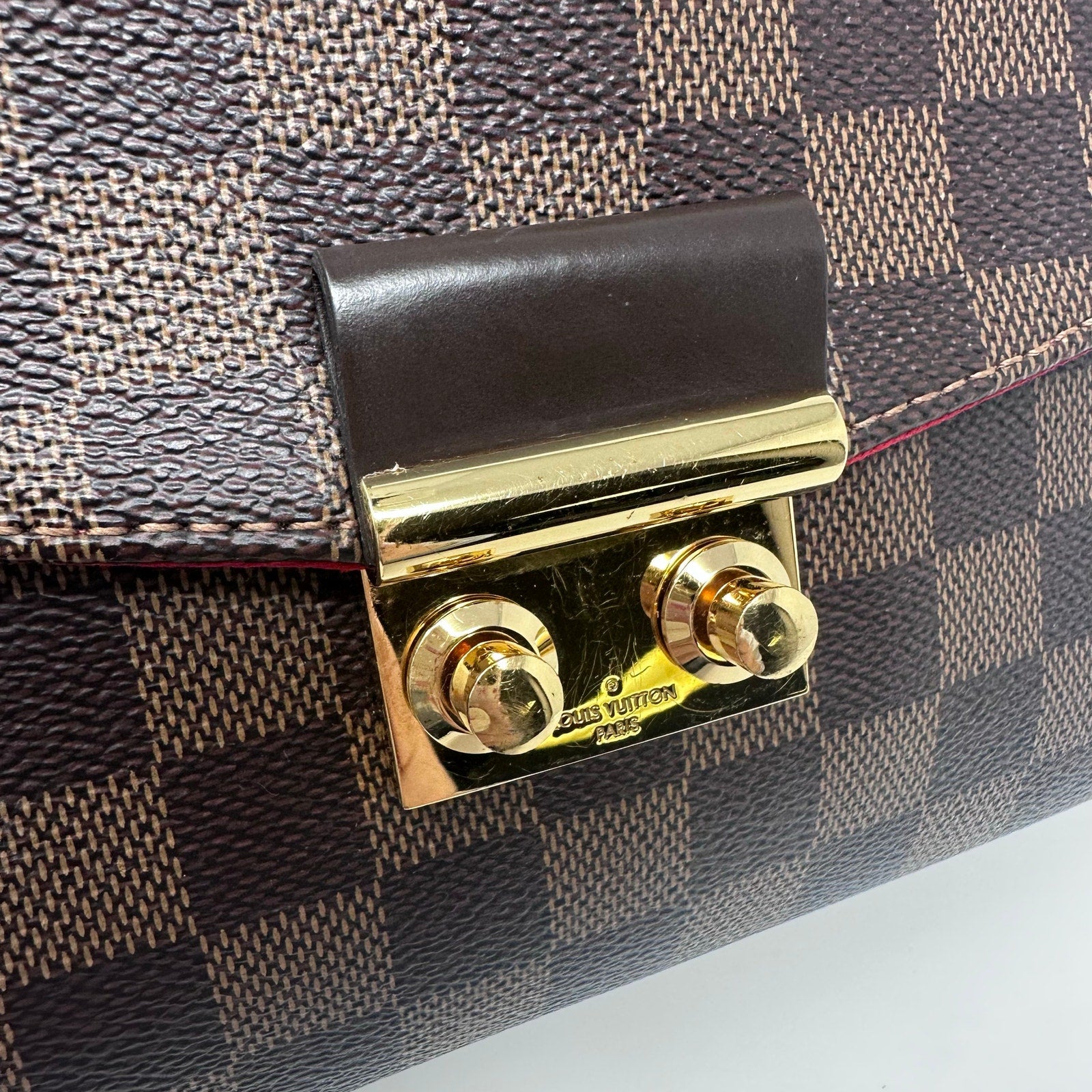 Louis Vuitton LV Damier Ebene Croisette Crossbody Bag Full Inclusion