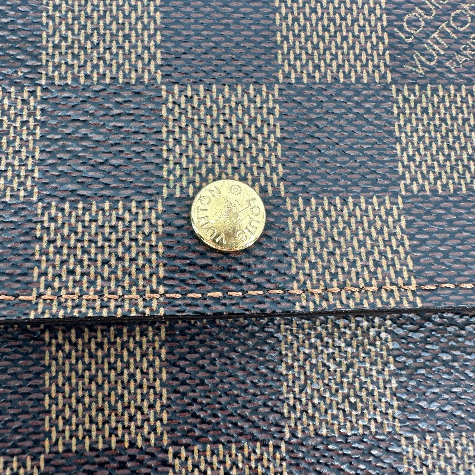 Louis Vuitton LV Damier Ebene Porte Tresor Etui Papie International Wallet