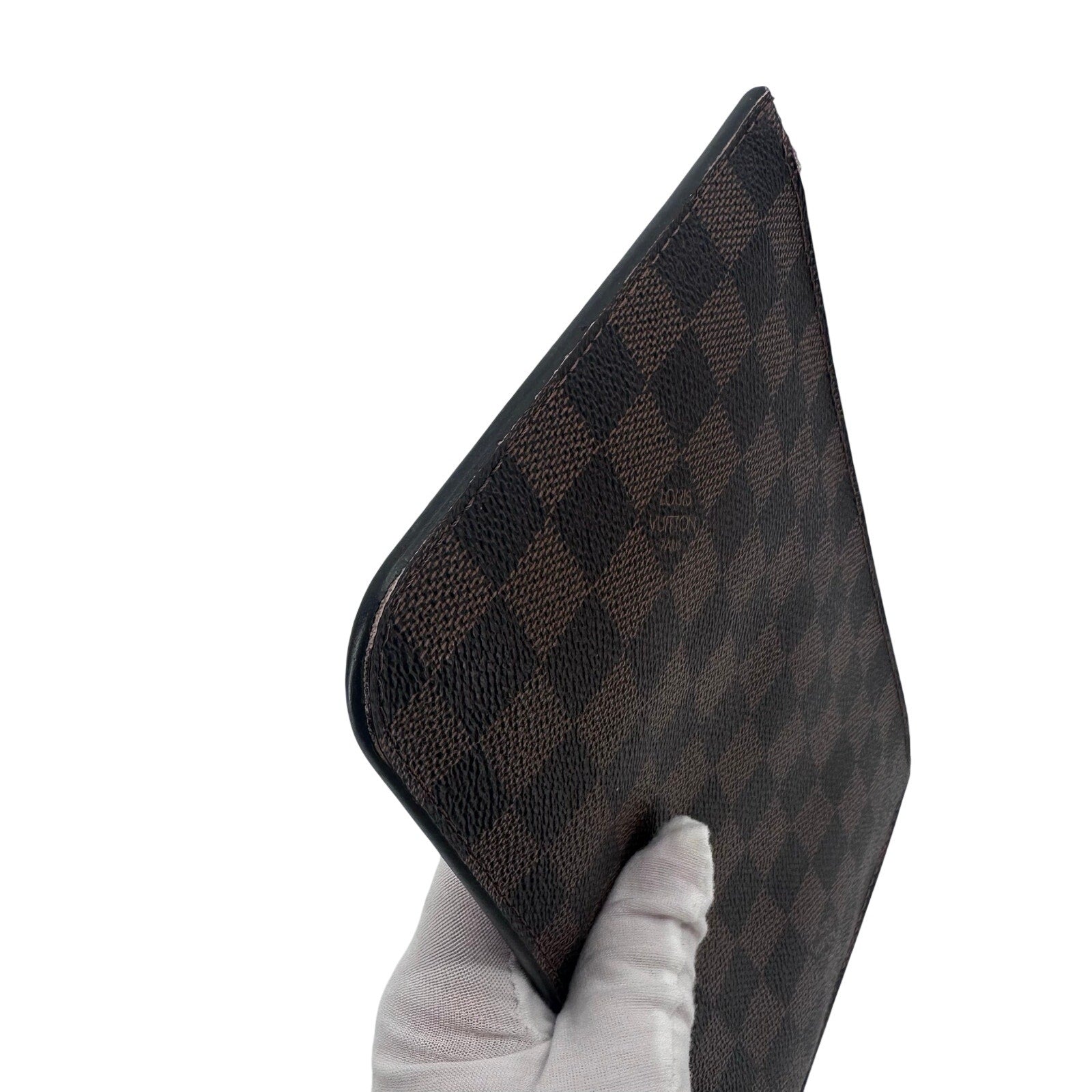 Louis Vuitton LV Damier Ebene Neverfull GM Pouch Clutch Rose Ballerine
