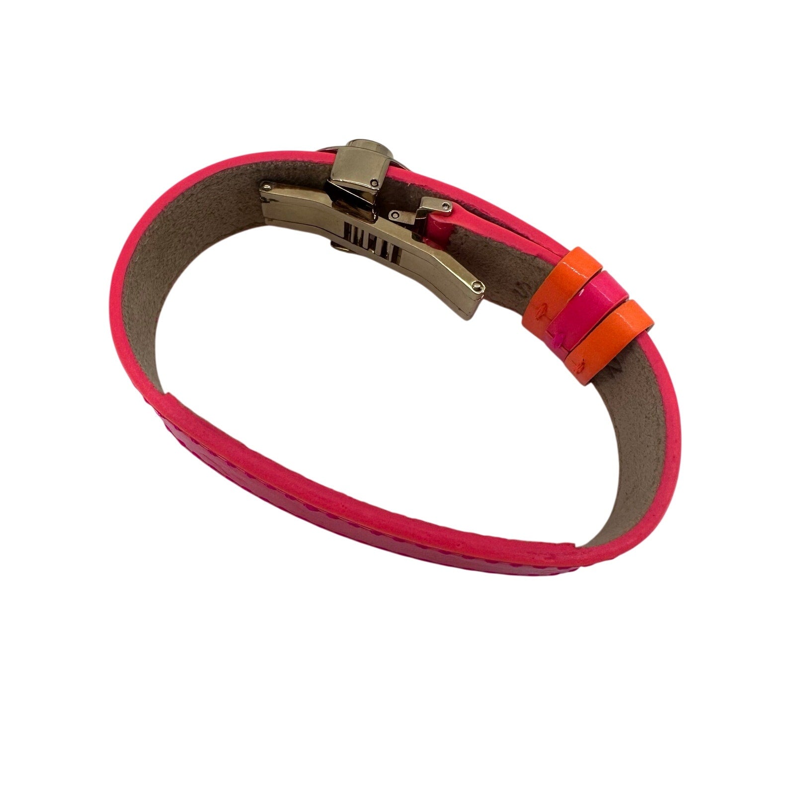 Louis Vuitton LV Monogram Vernis Good Luck Bracelet Robert Wilson Limited Edition Neon Pink Rare