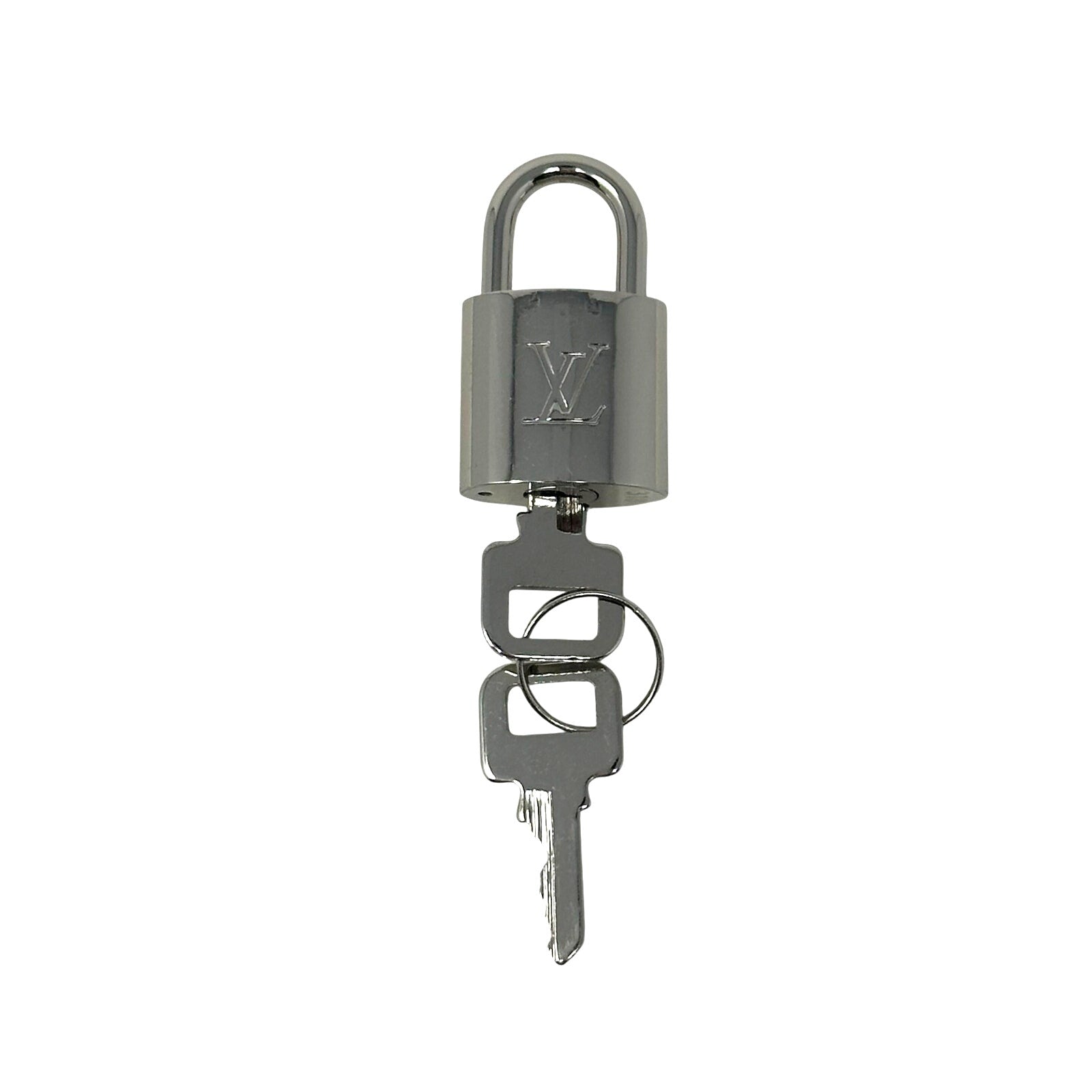 Louis Vuitton LV Silver Tone Lock & Key Set 318