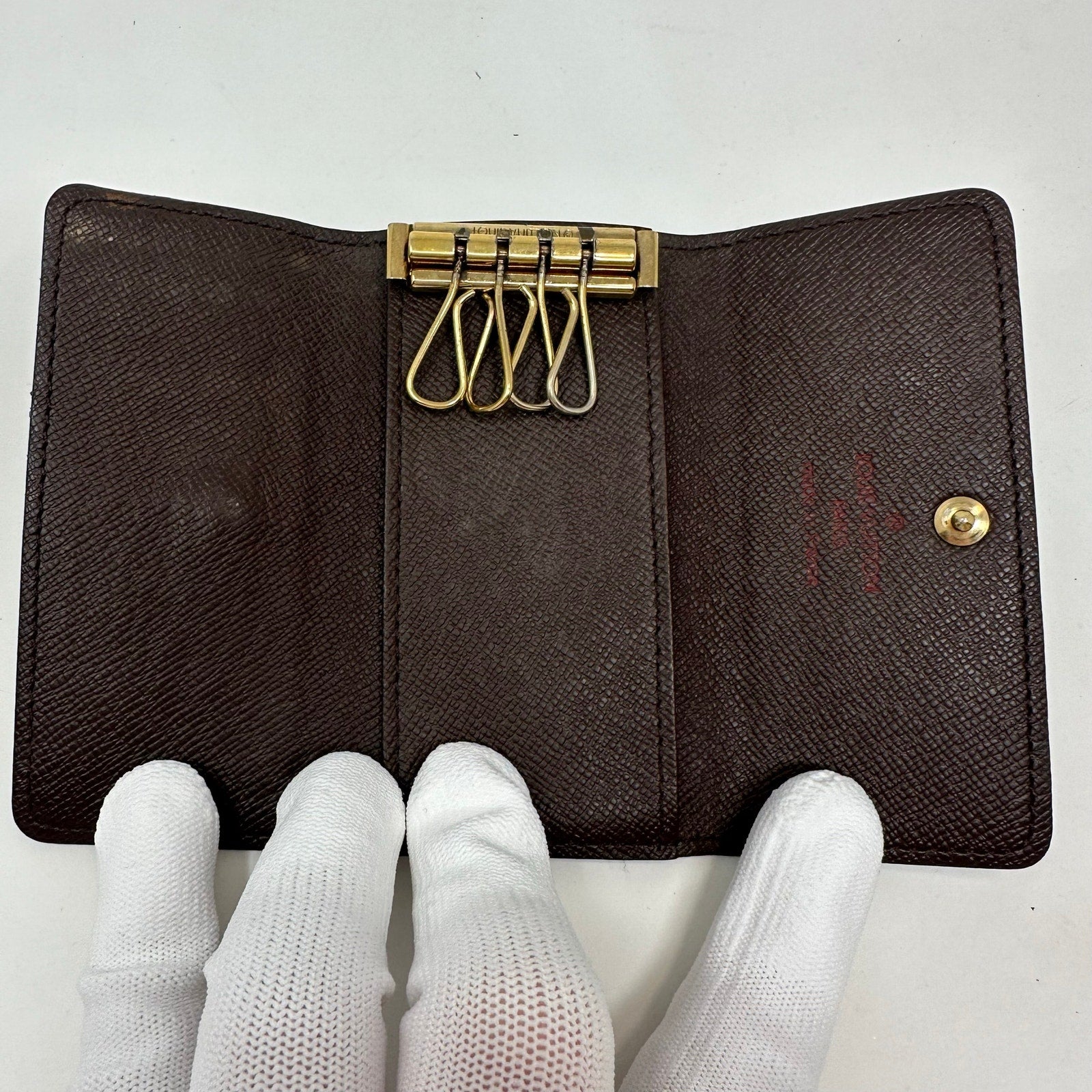 Louis Vuitton LV Damier Ebene 6 Key Cles Holder