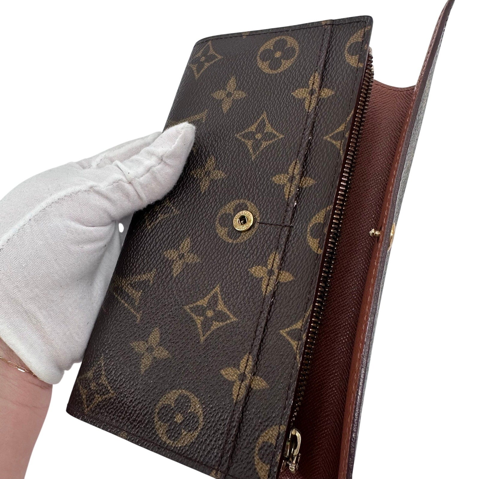 Louis Vuitton LV Monogram Long Sarah Wallet