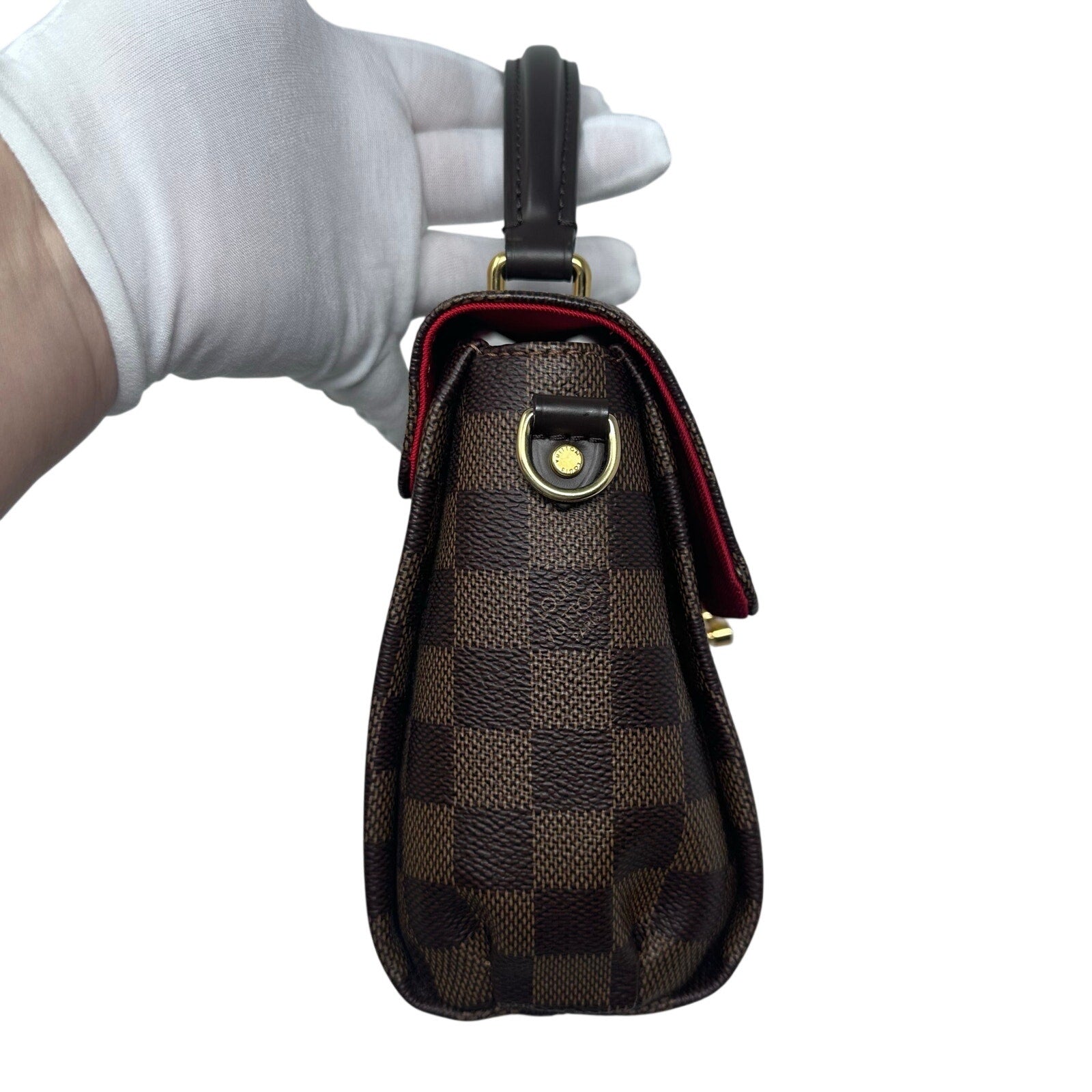 Louis Vuitton LV Damier Ebene Croisette Crossbody Bag Full Inclusion