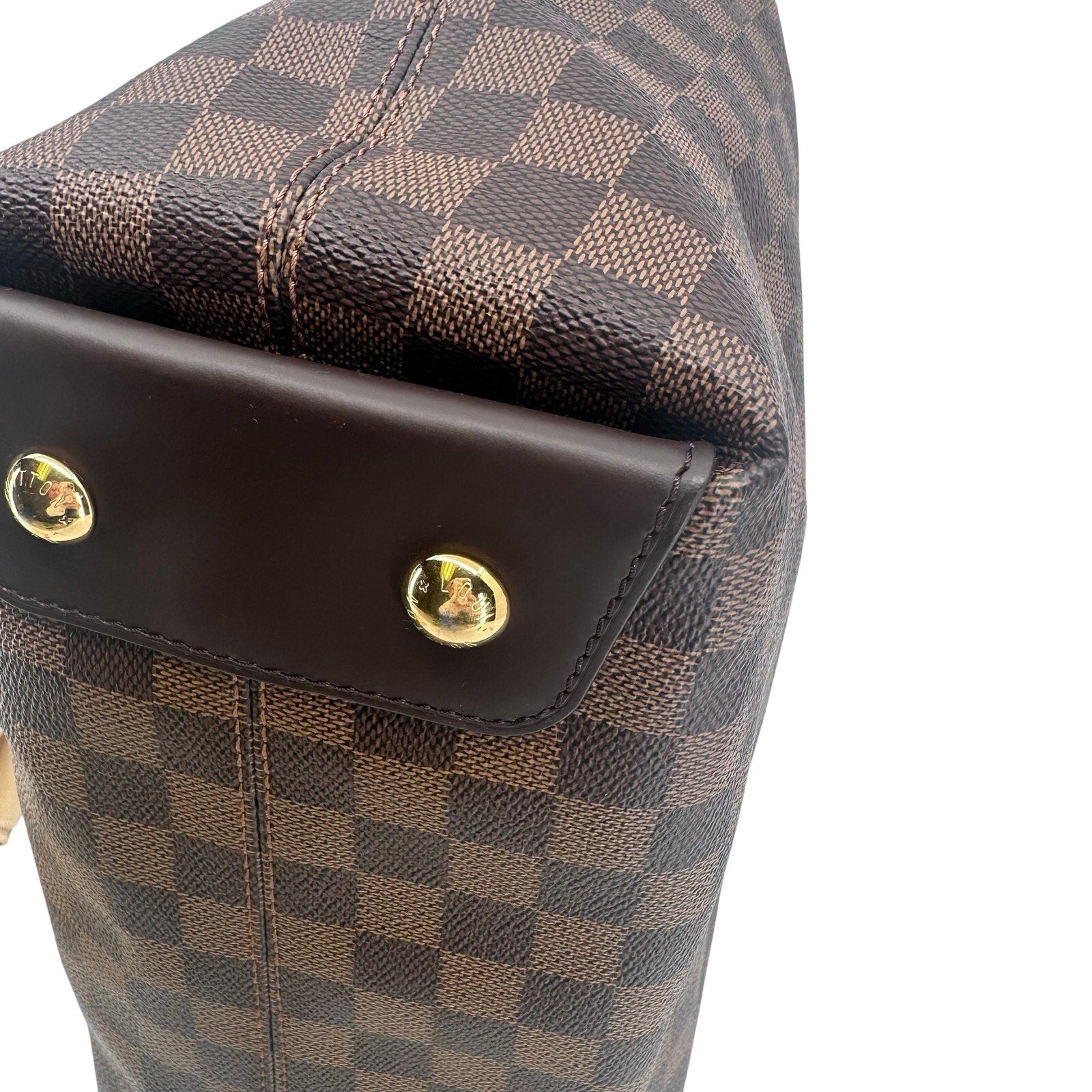 Louis Vuitton LV Damier Ebene Duomo Hobo Shoulder Bag Full Inclusion