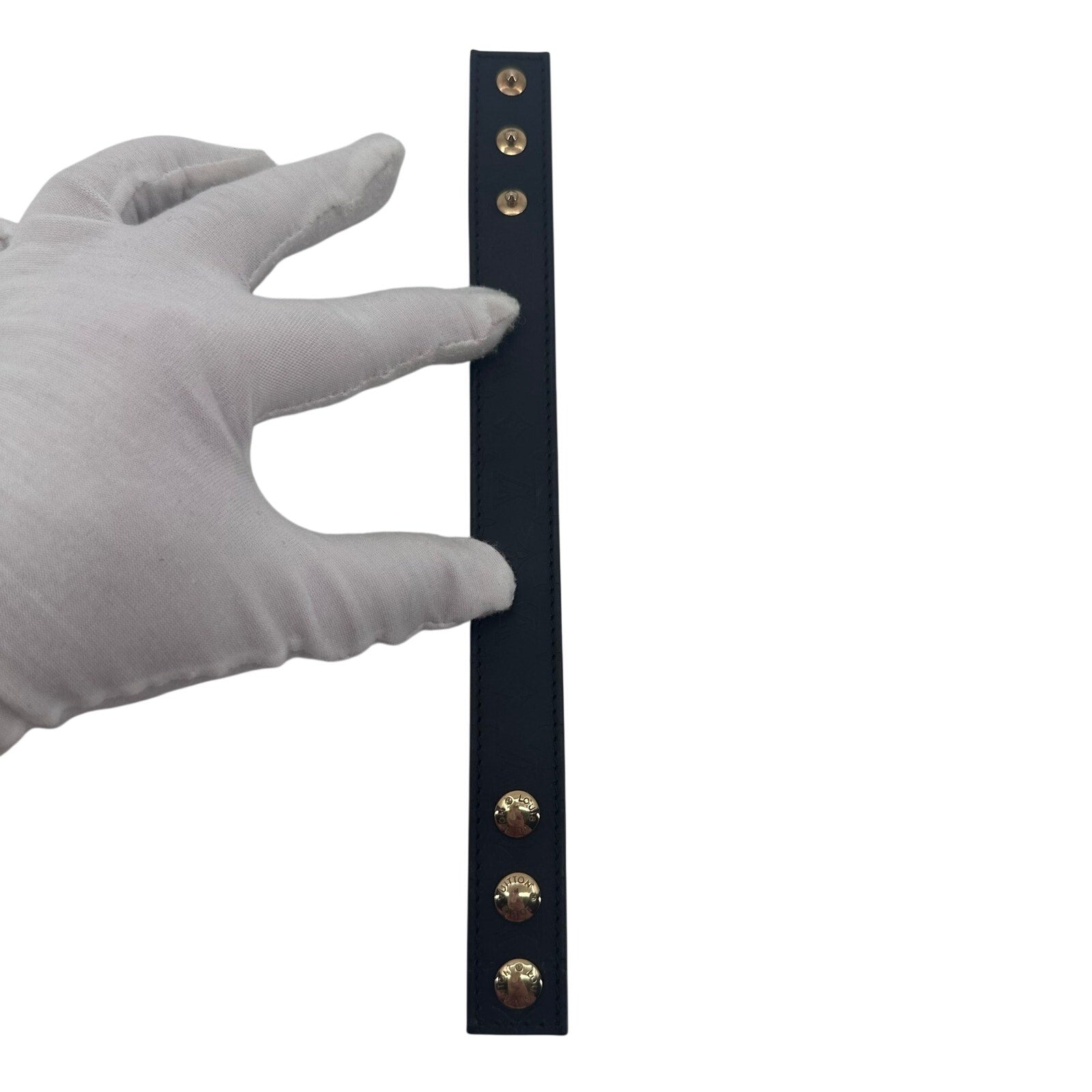 Louis Vuitton LV Monogram Mat Waliea Hawaii Limited Edition Leather Cuff Bracelet
