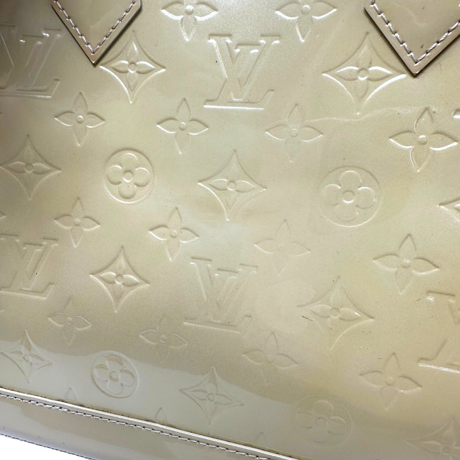 Louis Vuitton LV Monogram Vernis Alma PM Butter Yellow