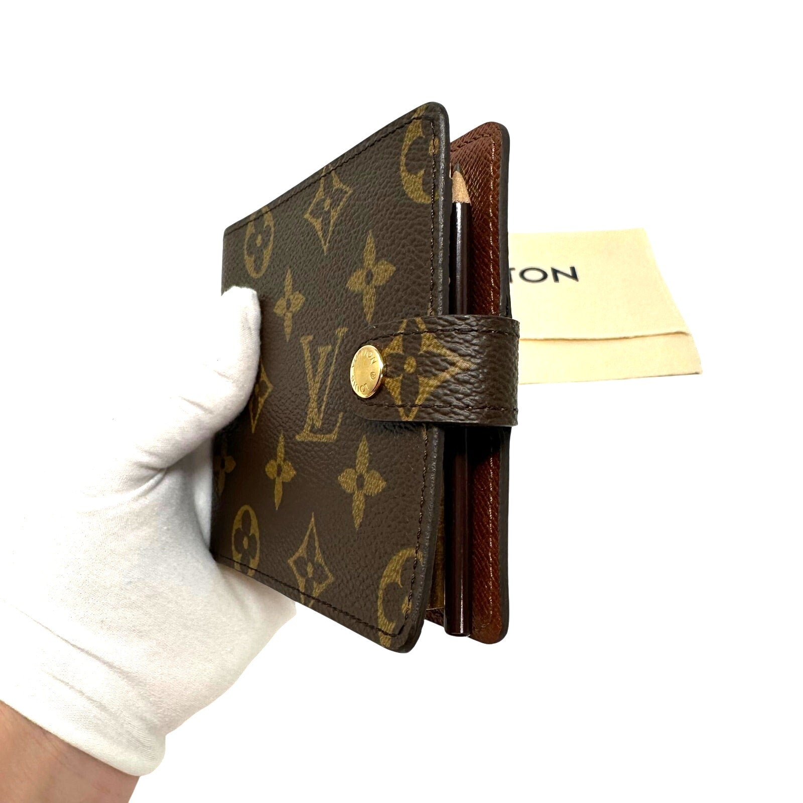 Louis Vuitton LV Monogram “Take Action For Tokyo” 2008 Limited Edition Mini Notebook & Pencil