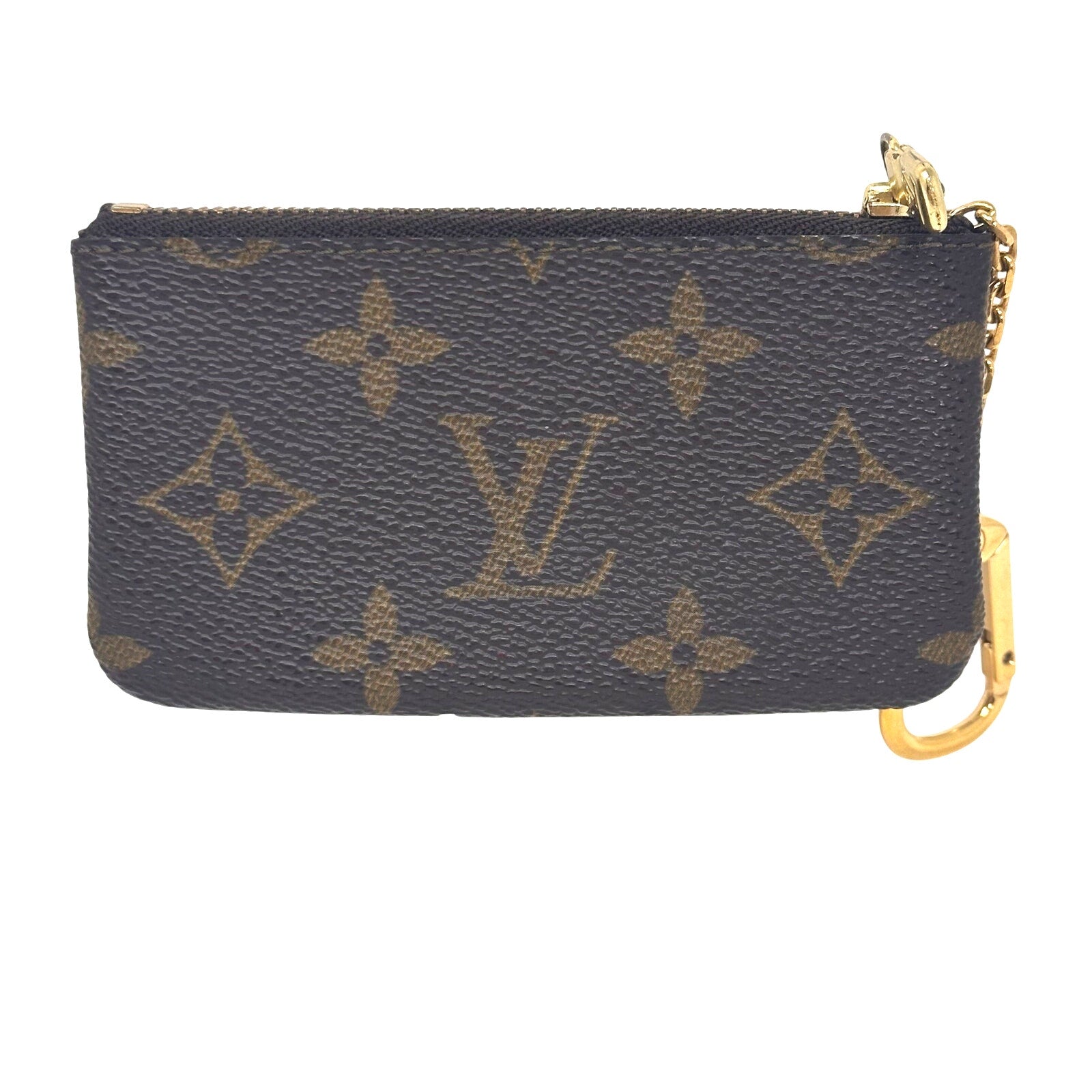 Louis Vuitton LV Monogram Key Coin Cles Zip Pouch Keychain