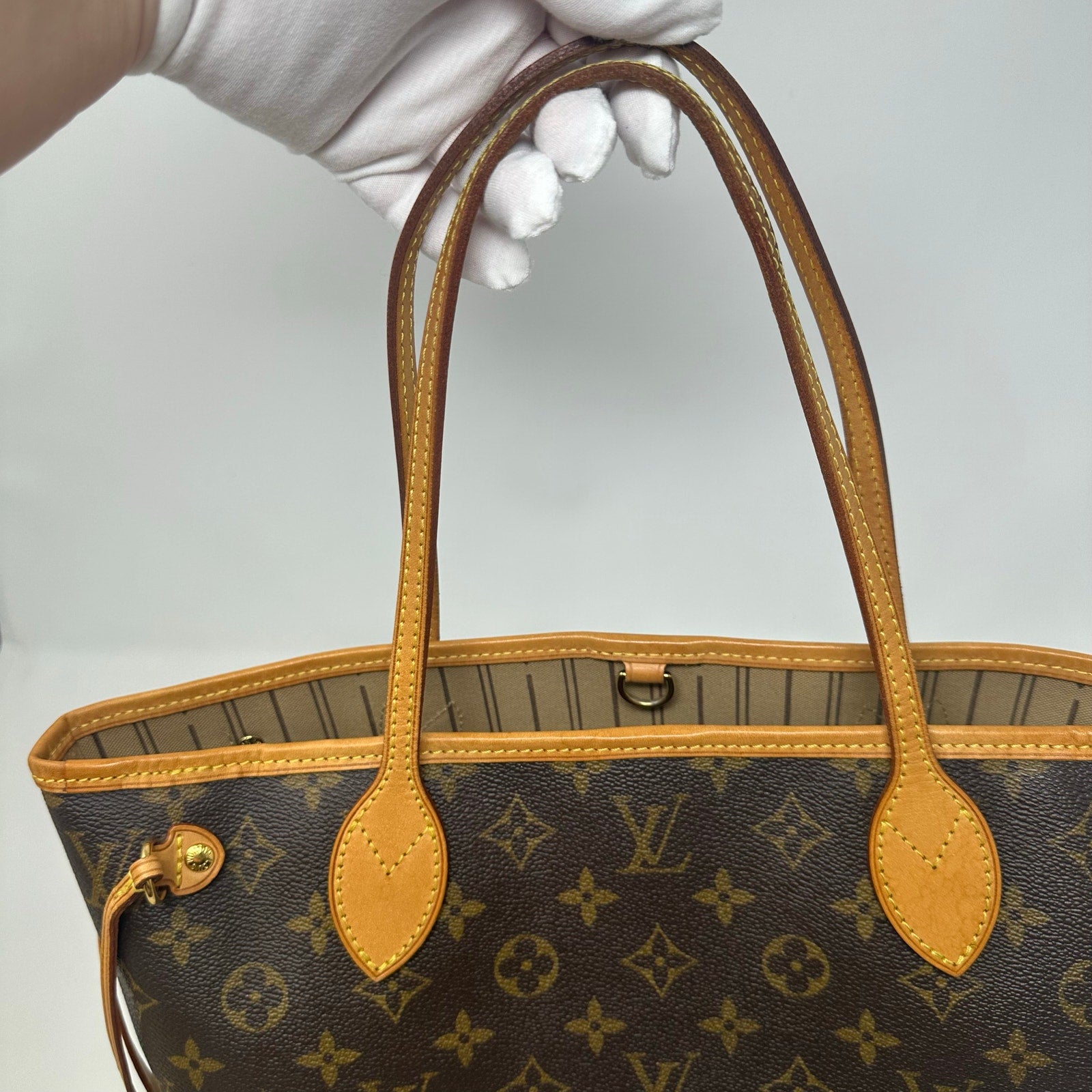 Louis Vuitton LV Monogram Neverfull PM Tote Shoulder Bag
