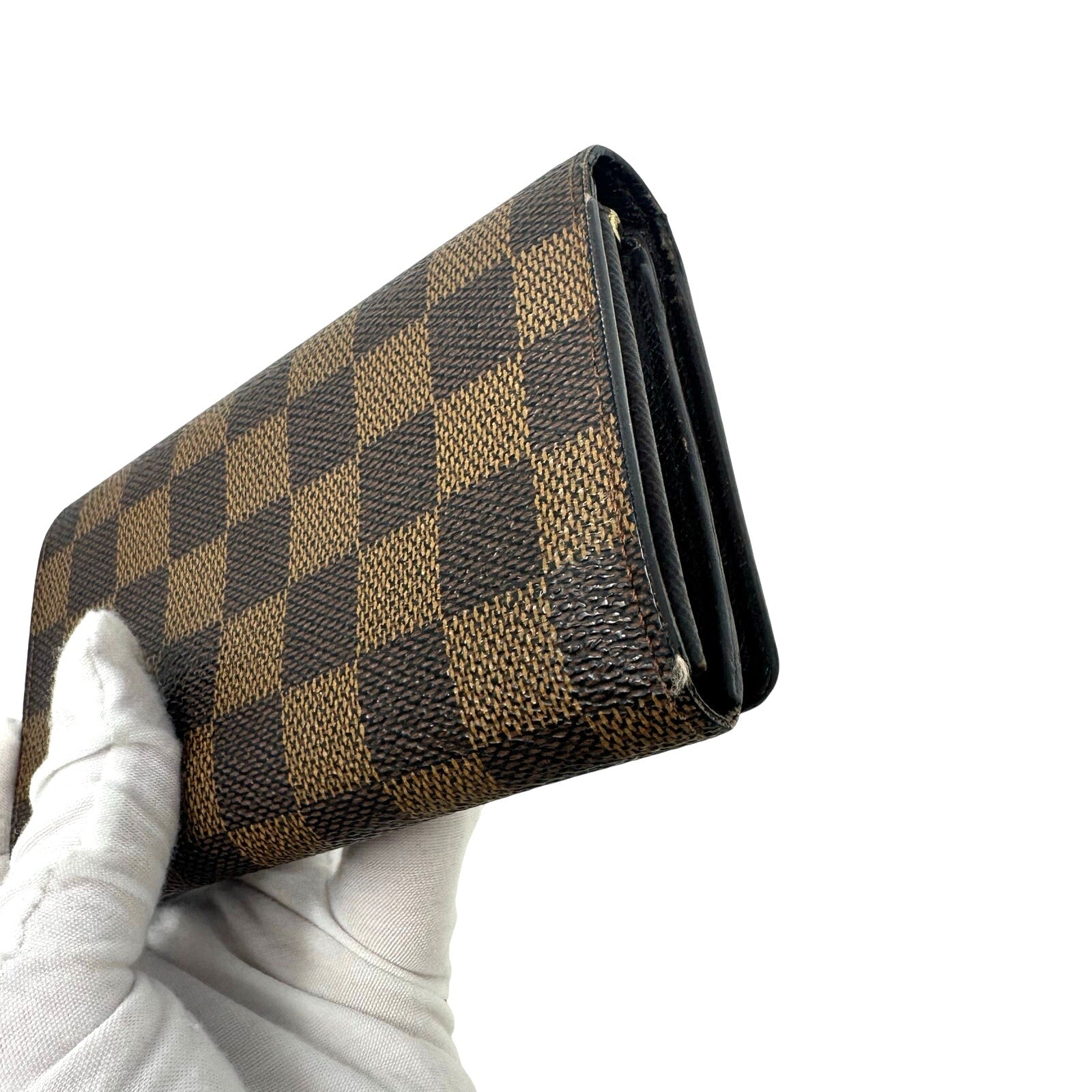 Louis Vuitton LV Damier Ebene Porte Monnaie Tresor Wallet