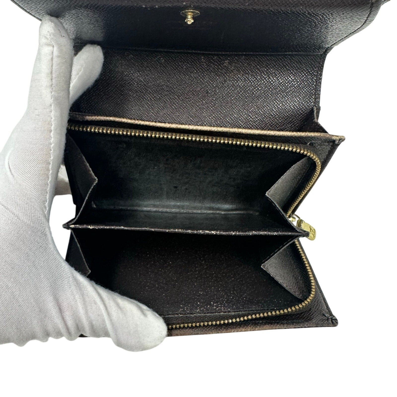 Louis Vuitton LV Damier Ebene Porte Monnaie Tresor Wallet