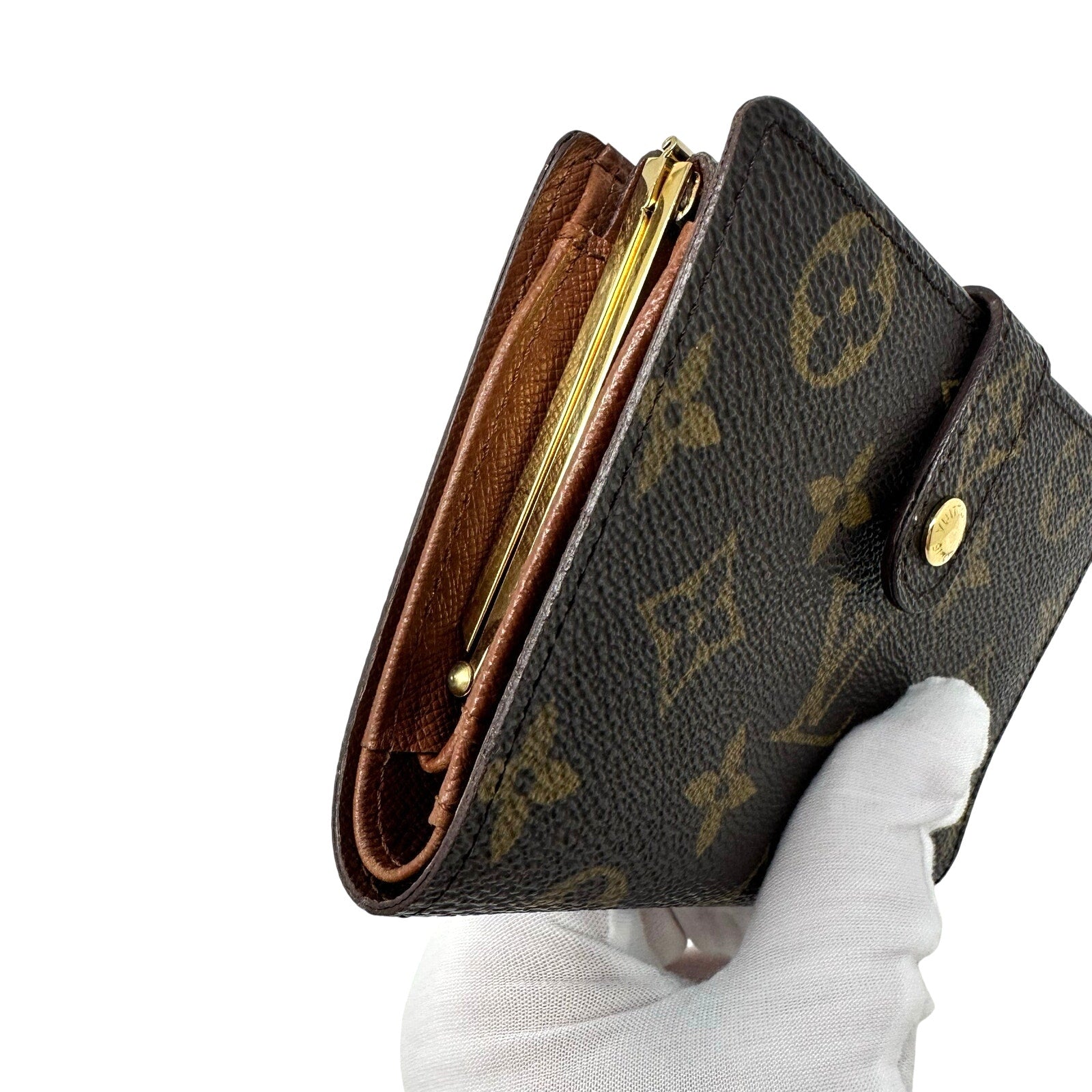 Louis Vuitton LV Monogram Kisslock Wallet