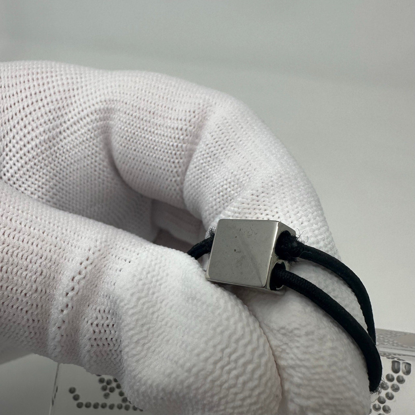Louis Vuitton LV Transparent Hair Tie Bobbles Silver Clear