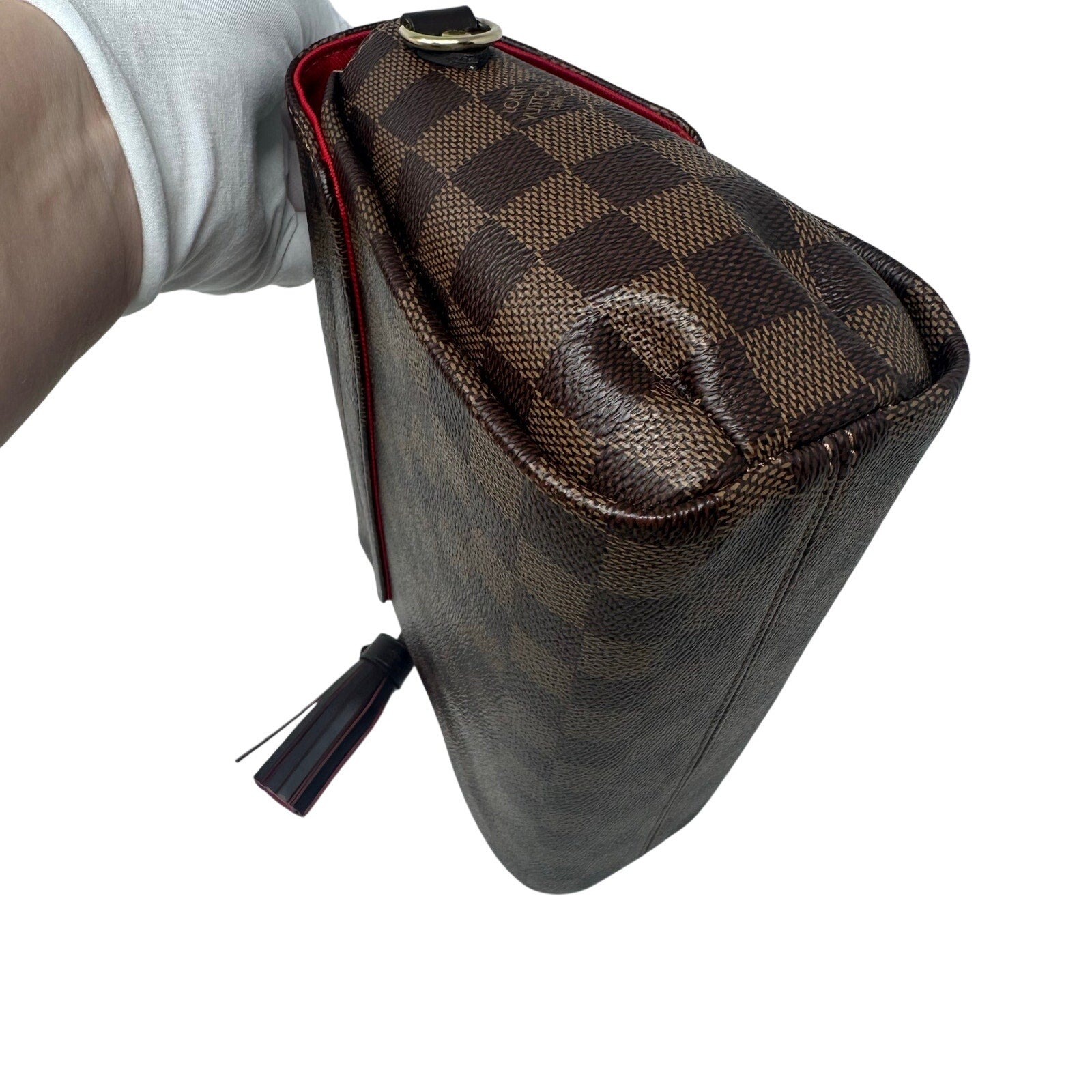 Louis Vuitton LV Damier Ebene Croisette Crossbody Bag Full Inclusion