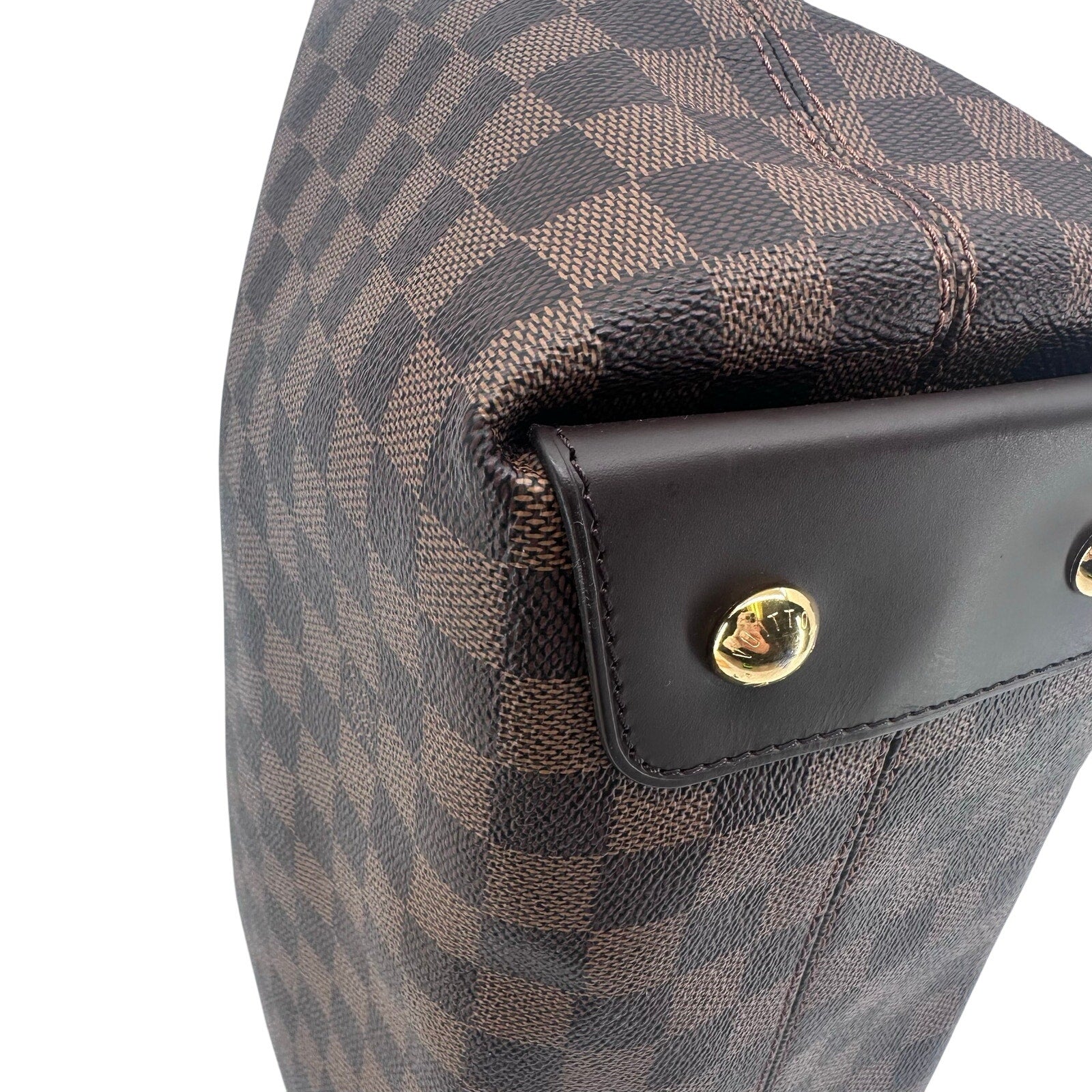 Louis Vuitton LV Damier Ebene Duomo Hobo Shoulder Bag Full Inclusion