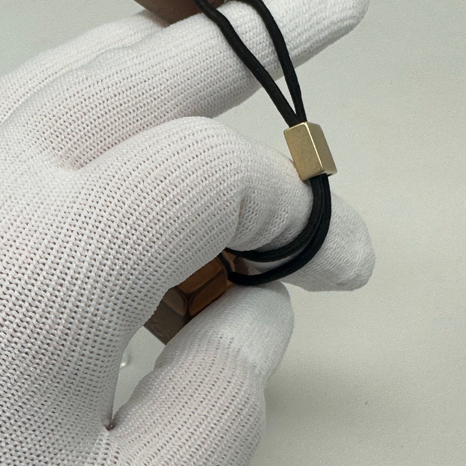 Louis Vuitton LV Transparent Hair Tie Bobbles Clear Brown