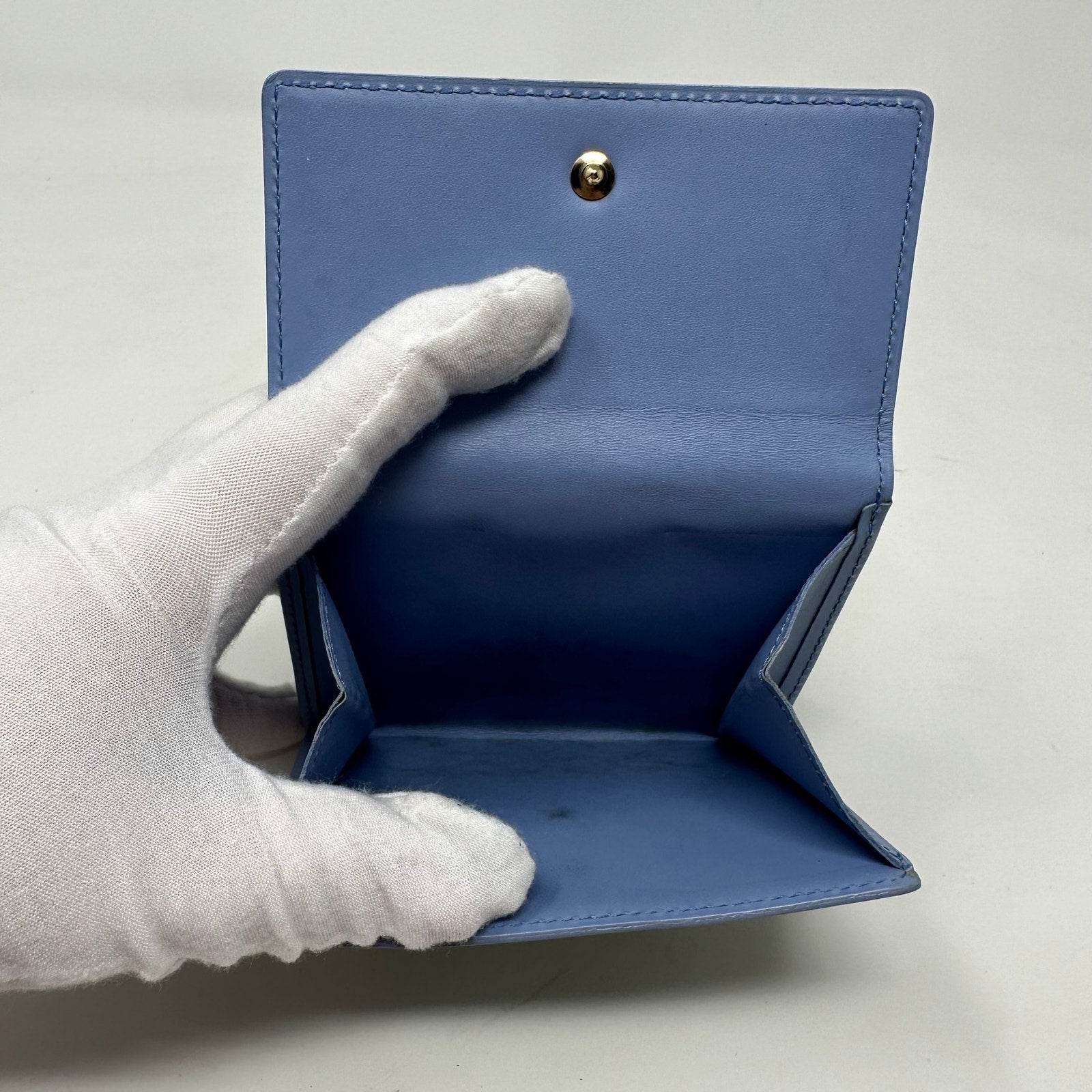 Louis Vuitton LV Vernis Monogram Elise Wallet Light Blue