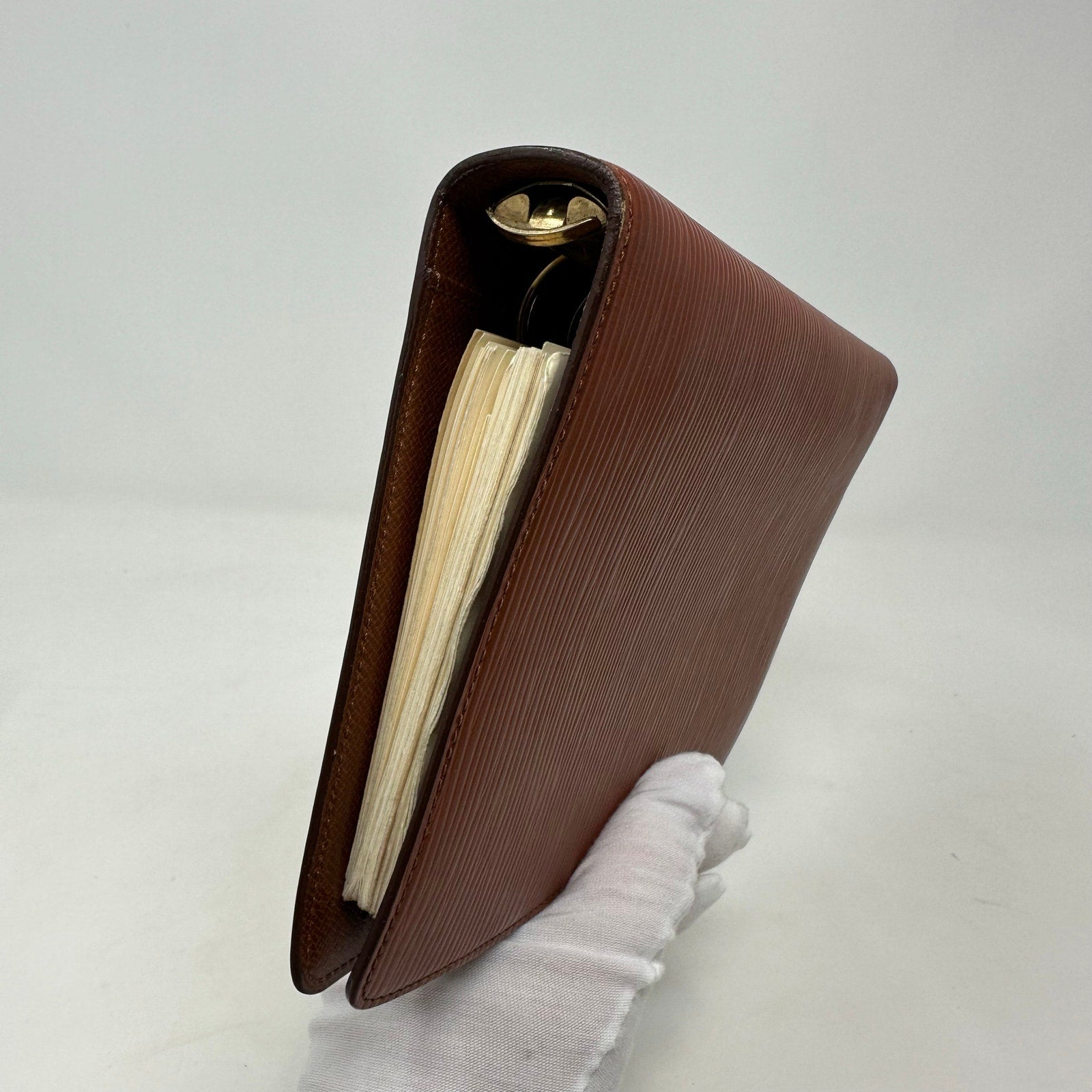Louis Vuitton LV Epi MM Agenda Cover Brown