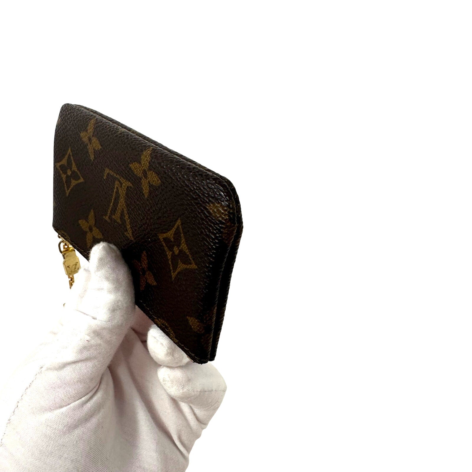 Louis Vuitton LV Monogram Key Coin Cles Zip Pouch Keychain