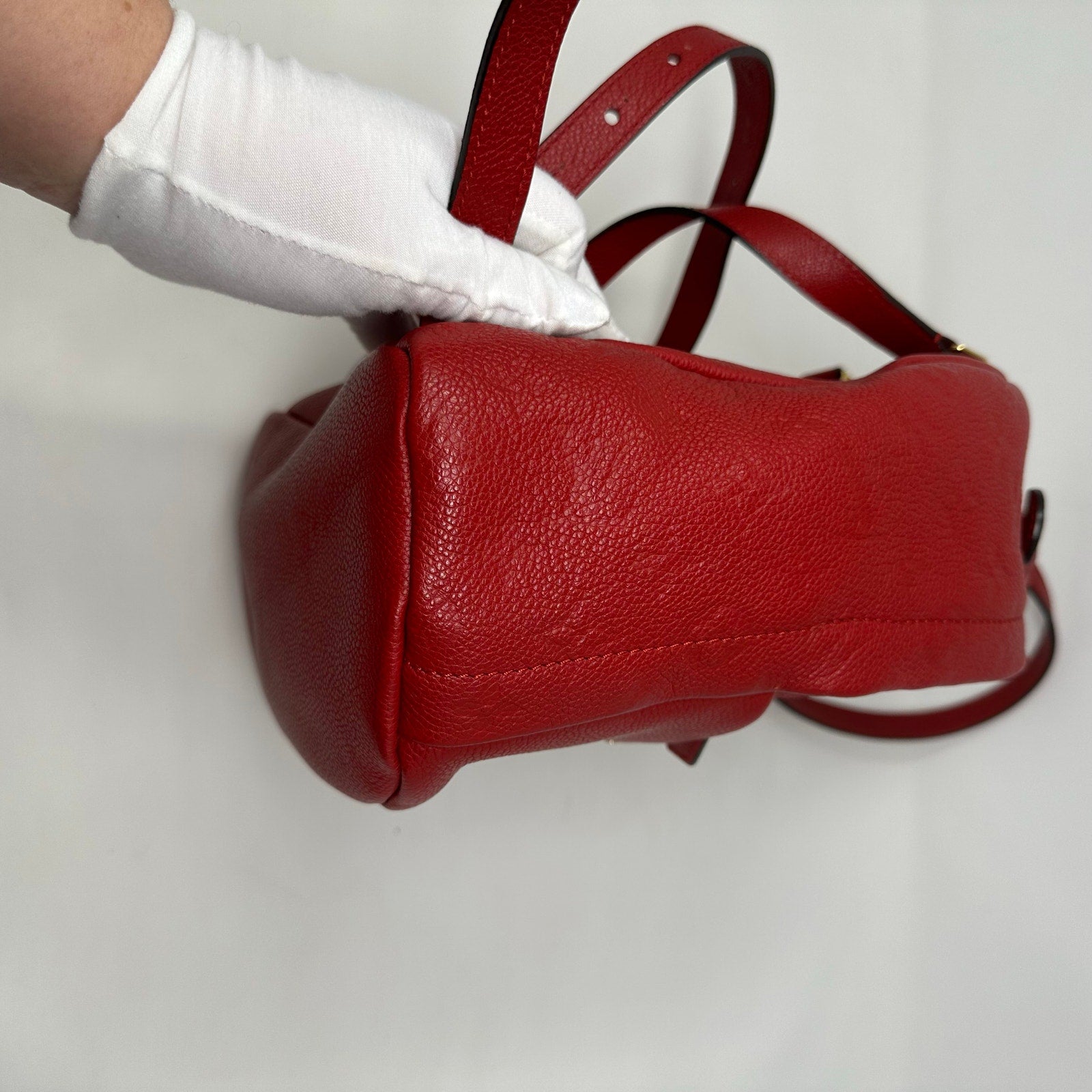 Louis Vuitton LV Empriente Leather Sorbonne Backpack MM Cerise Cherry Red Mini Backpack Bag