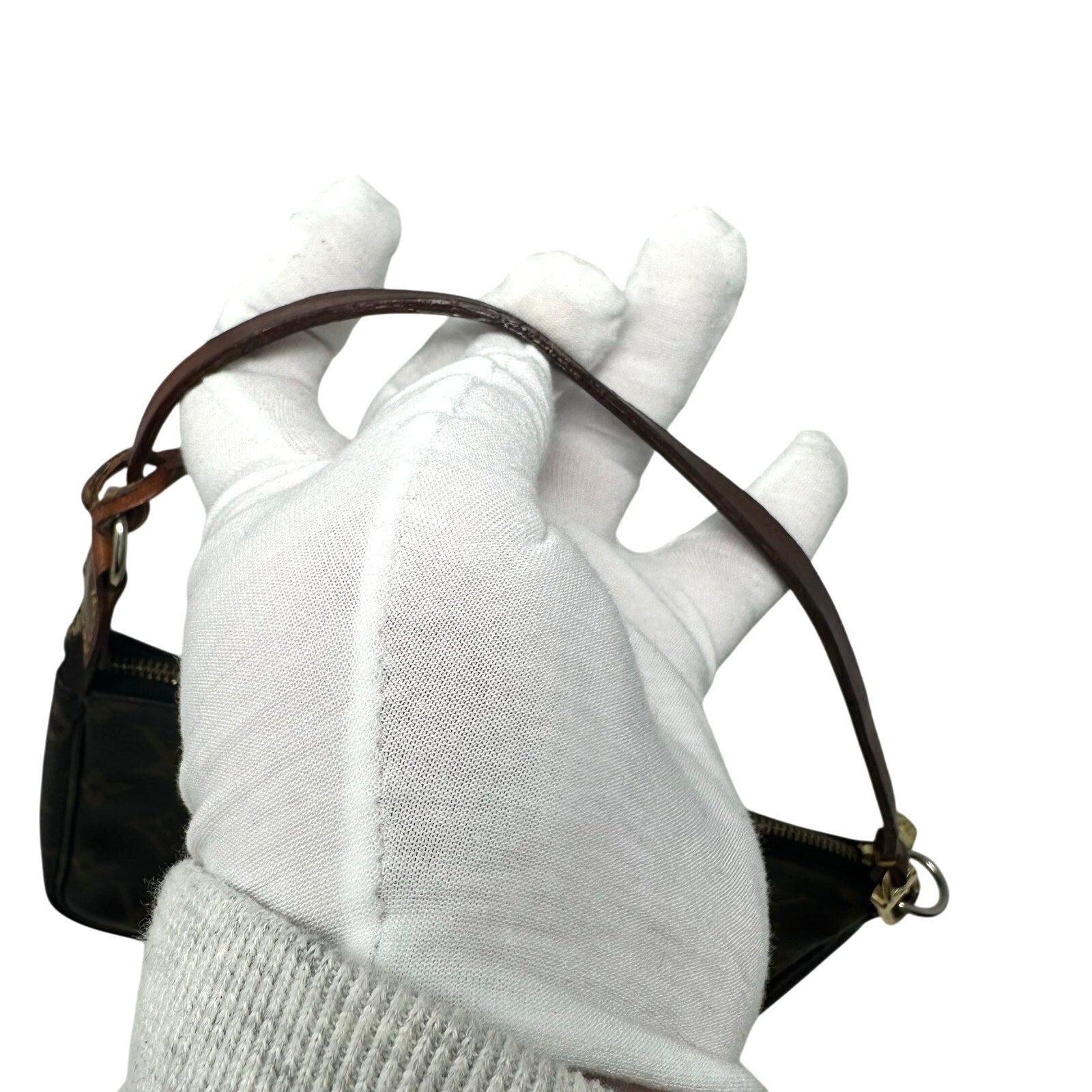 Louis Vuitton LV Monogram Pochette Clutch Bag