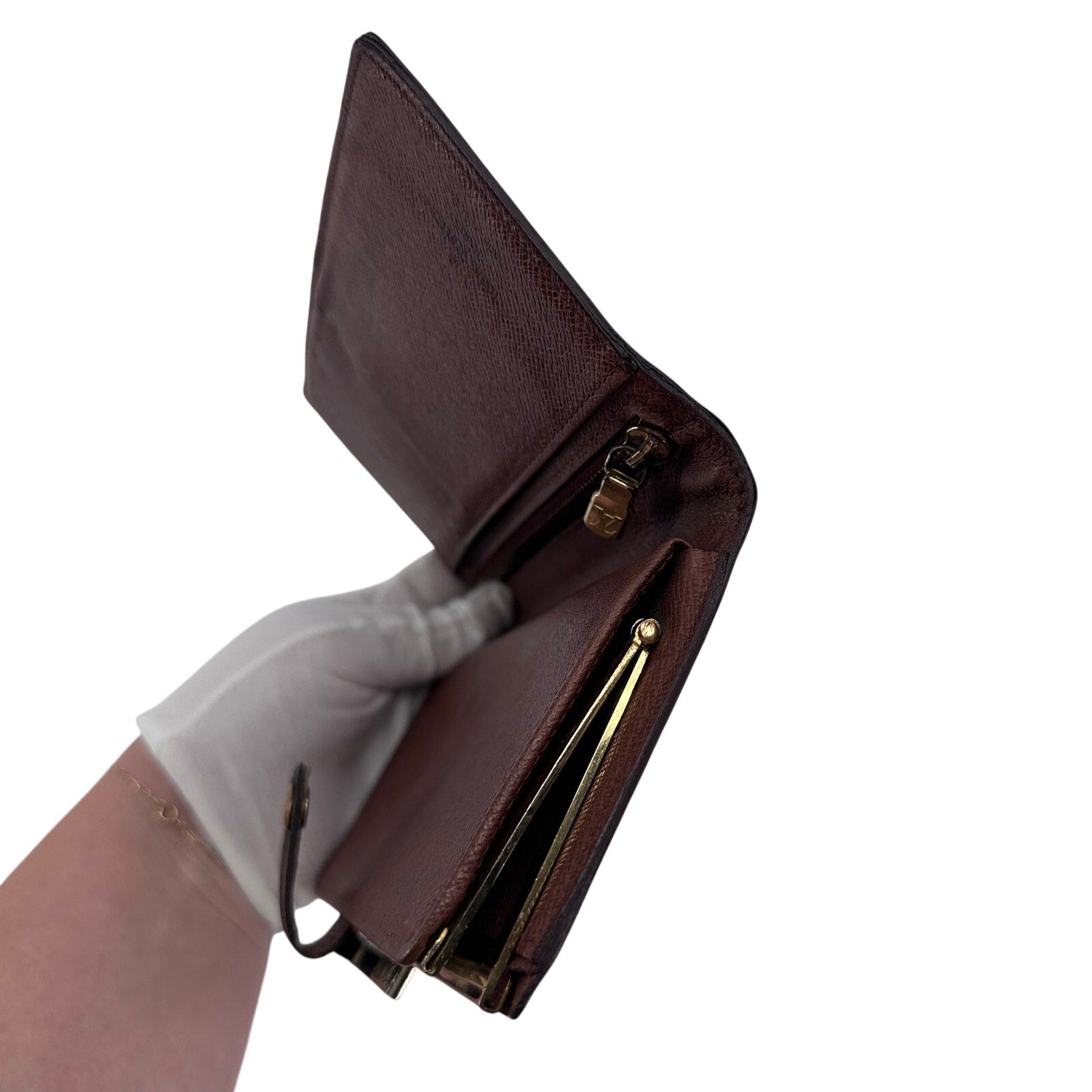 Louis Vuitton LV Monogram Kisslock Long Wallet