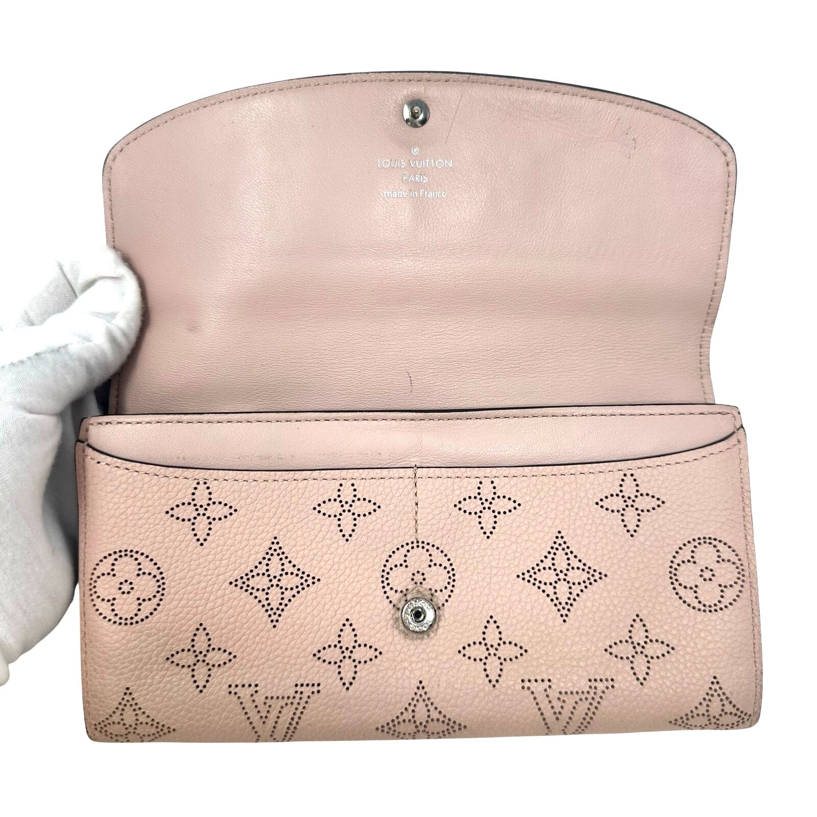 Louis Vuitton LV Mahina Iris Long Wallet Magnolia Pink