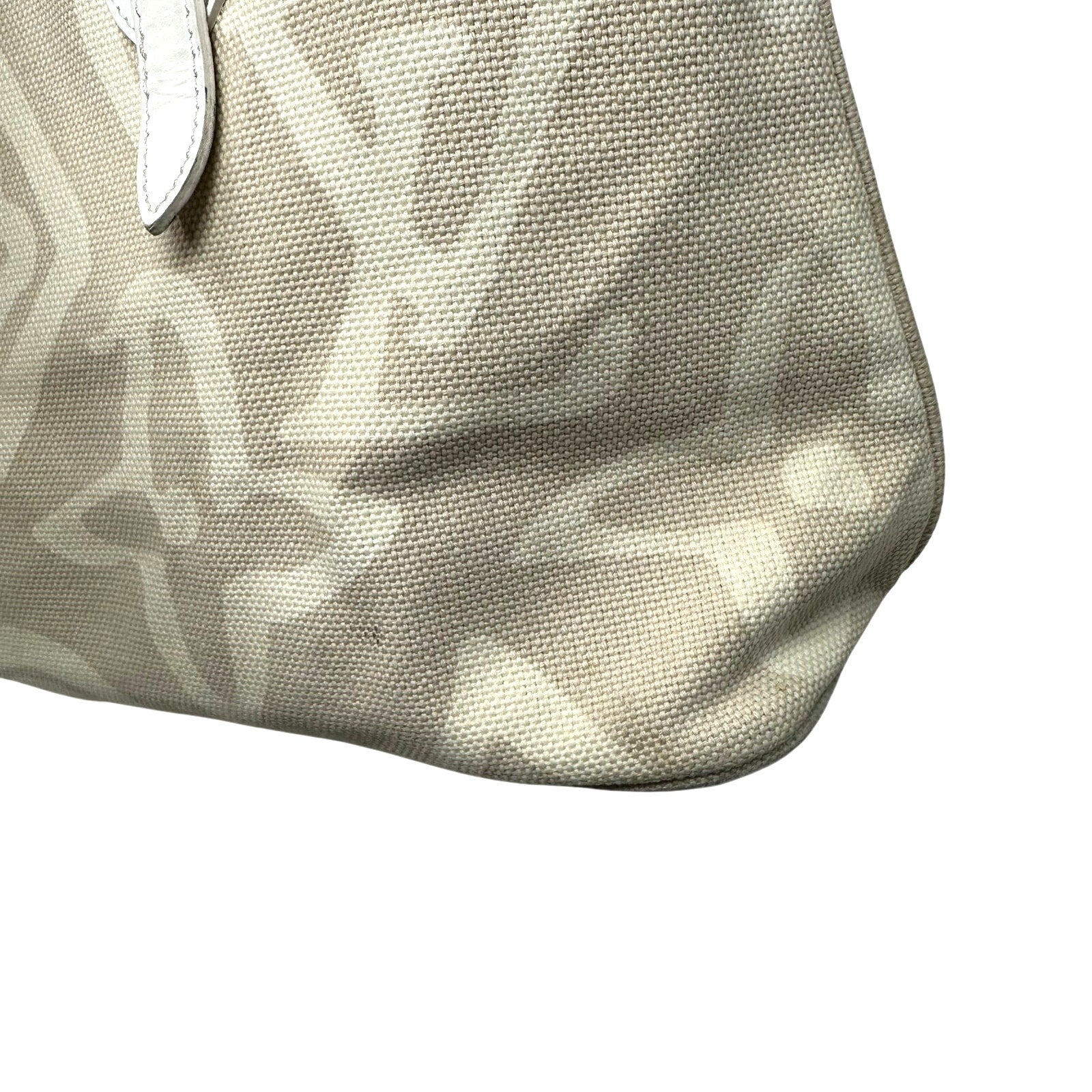 Louis Vuitton LV Tahitienne Cabas PM Tote Shoulder Bag Neutrals Beige Canvas