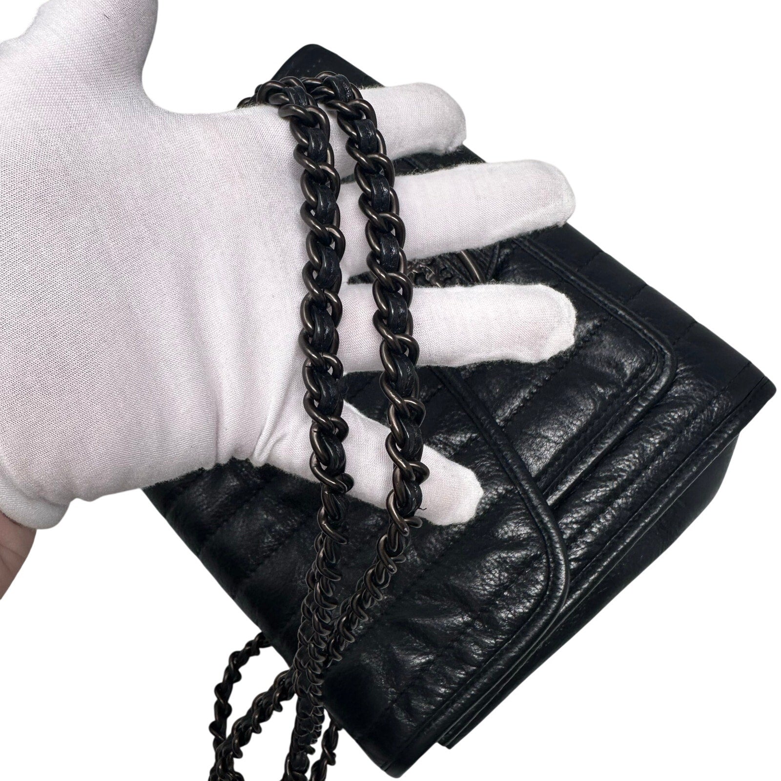 Coach Vintage Melody 29 Quilted Leather Shoulder Bag Crossbody Black