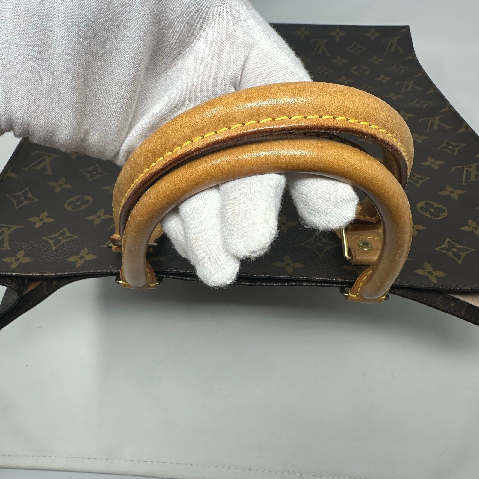 Louis Vuitton LV Monogram Sac Plat Tote Bag