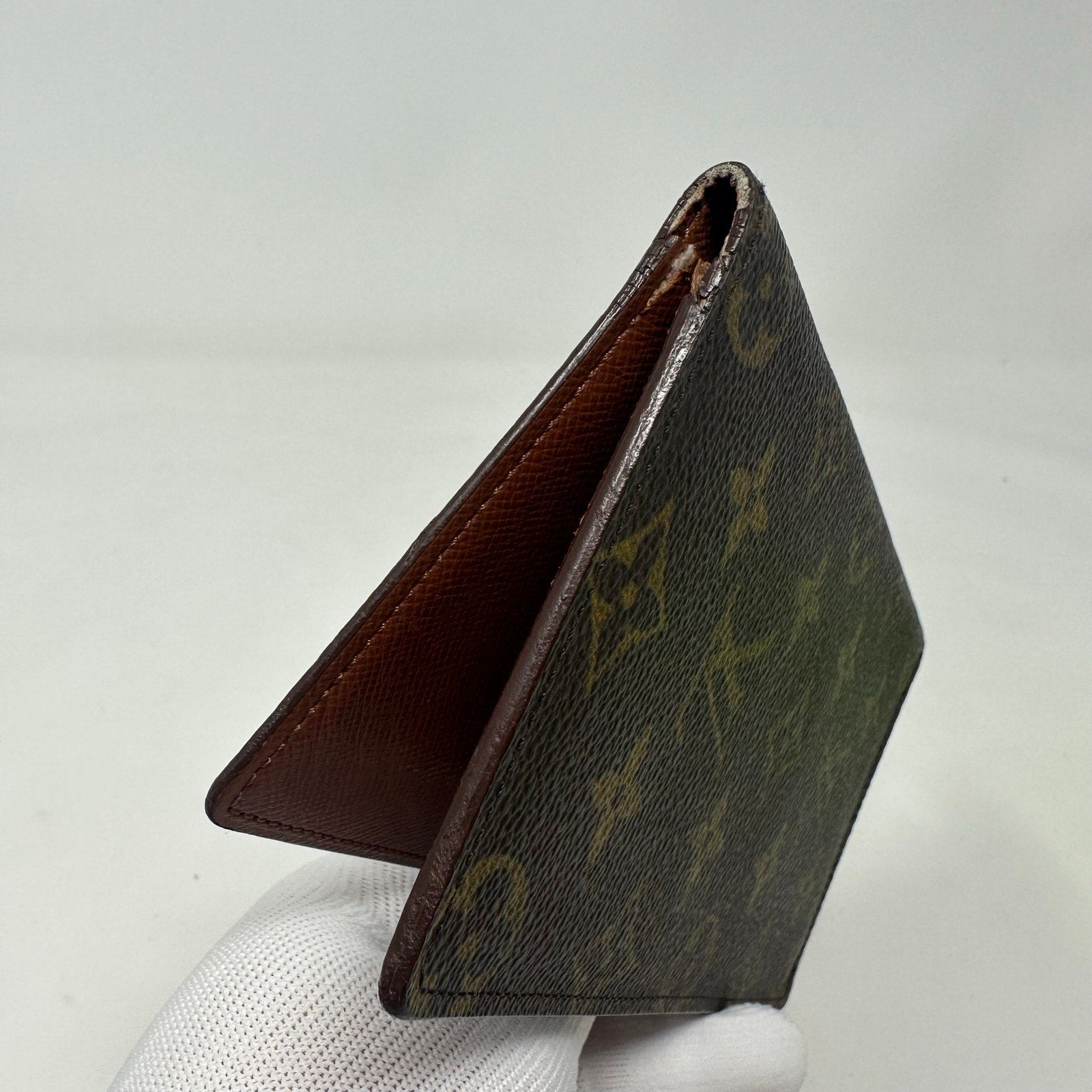 Louis Vuitton LV Monogram Brazza Tall Bifold Wallet