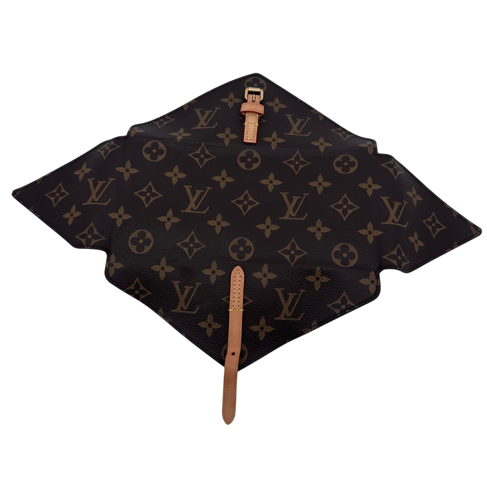 Louis Vuitton LV Monogram Metallic MNG Straw Pouch Set