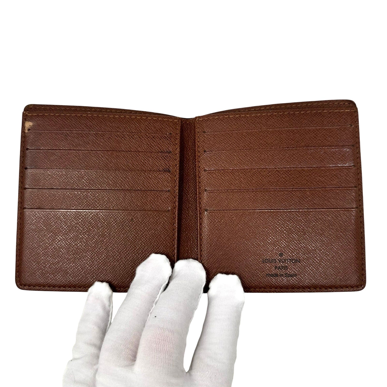 Louis Vuitton LV Monogram Slim Tall Cardholder Bifold Wallet