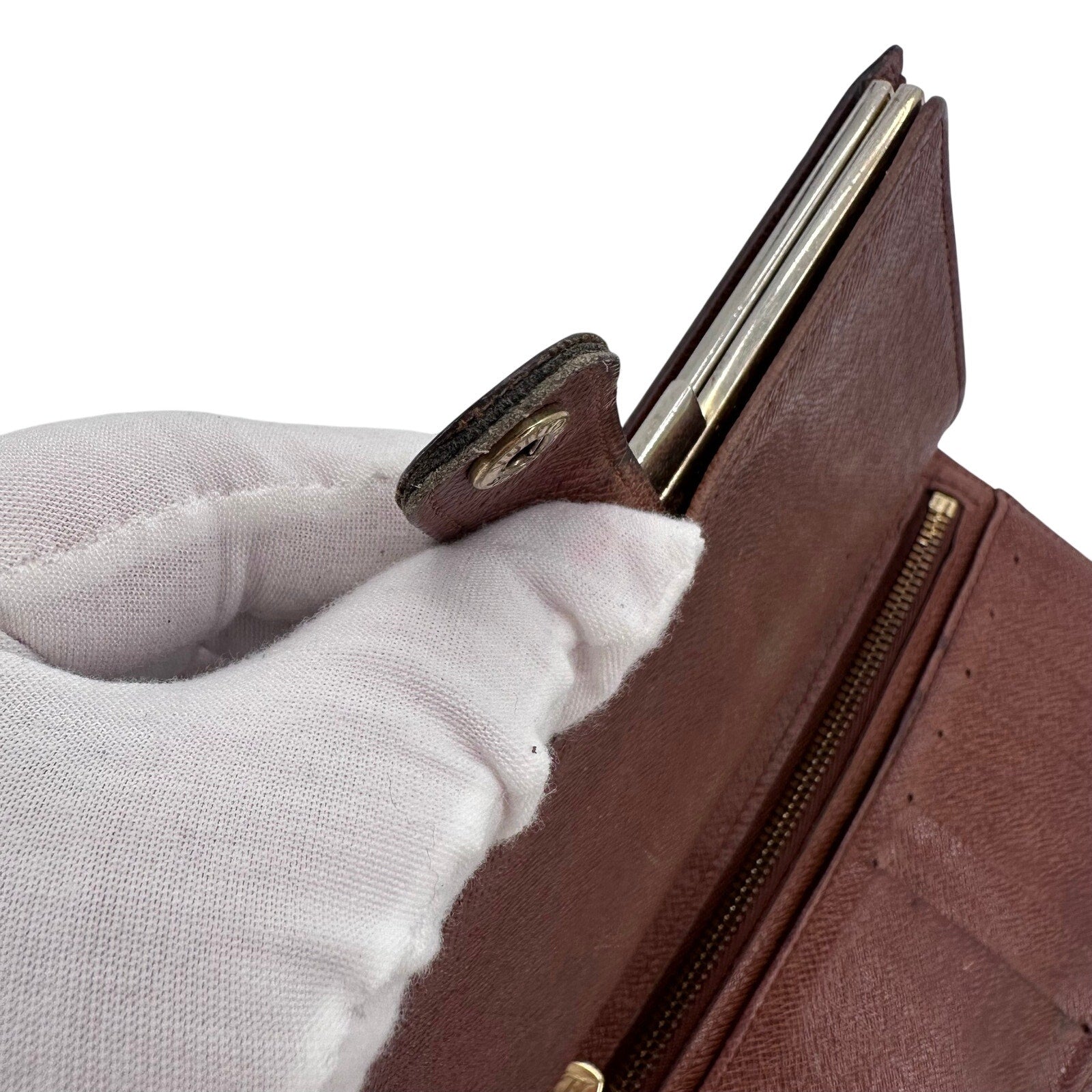 Louis Vuitton LV Monogram Kisslock Long Wallet