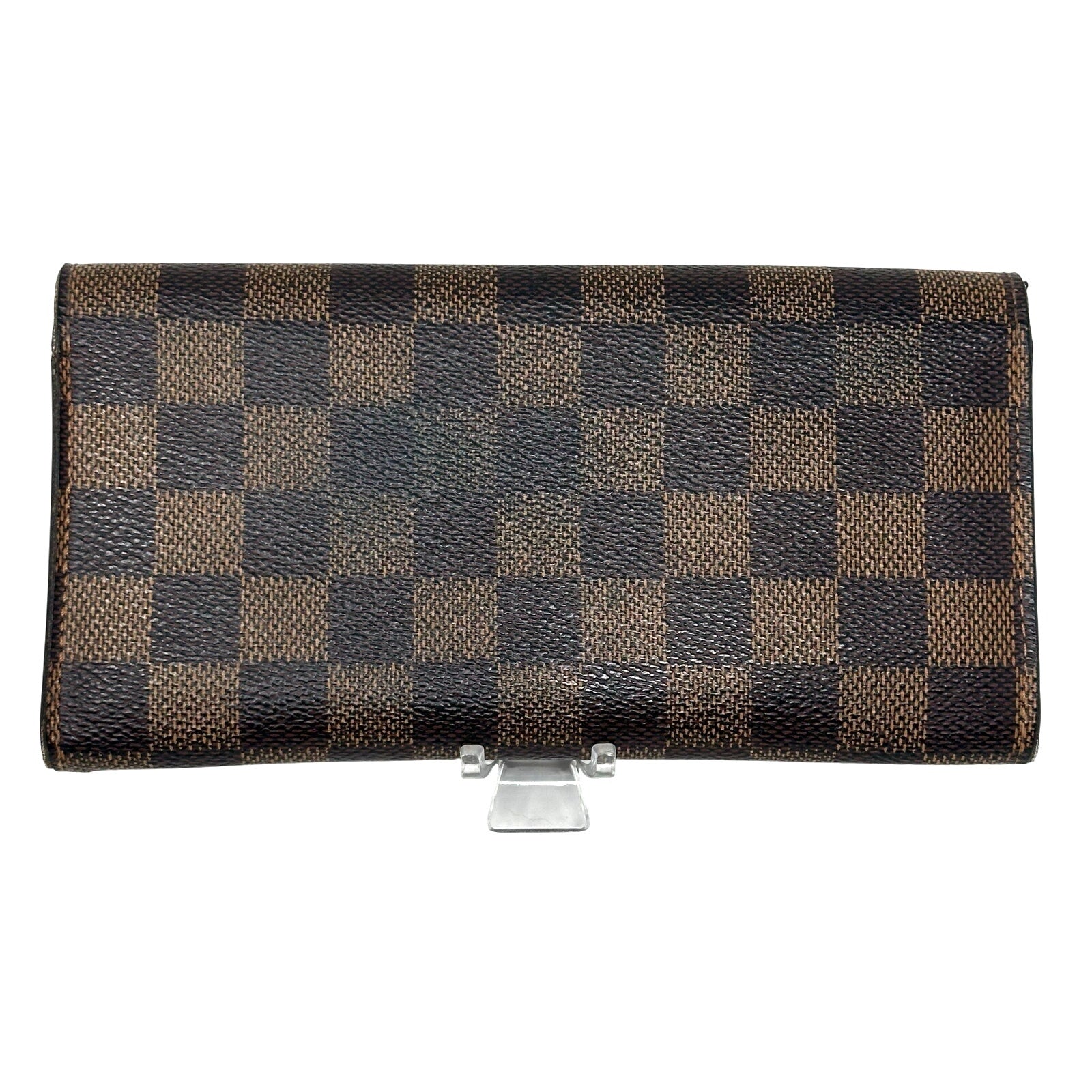 Louis Vuitton LV Damier Ebene Emilie Long Wallet