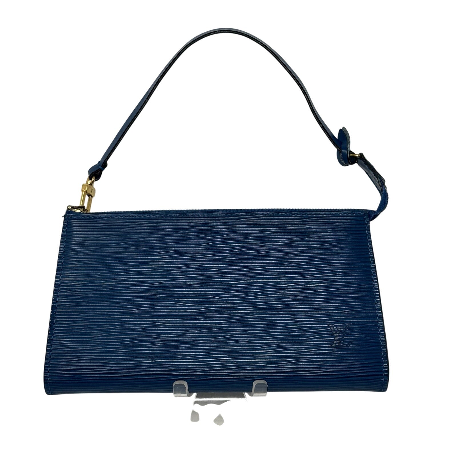 Louis Vuitton LV Blue Epi Leather Pochette Accessoires Pouch