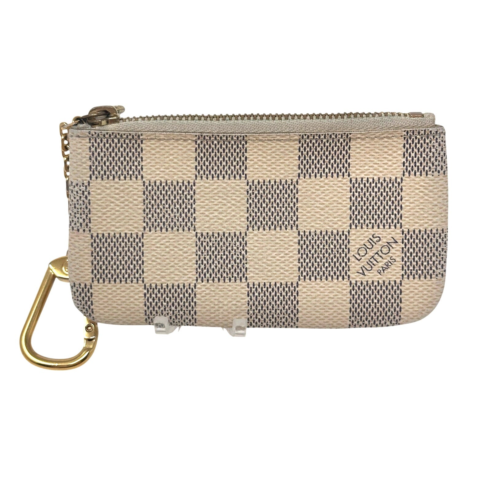 Louis Vuitton LV Damier Azure Coin Key Cles Zip Pouch Keychain