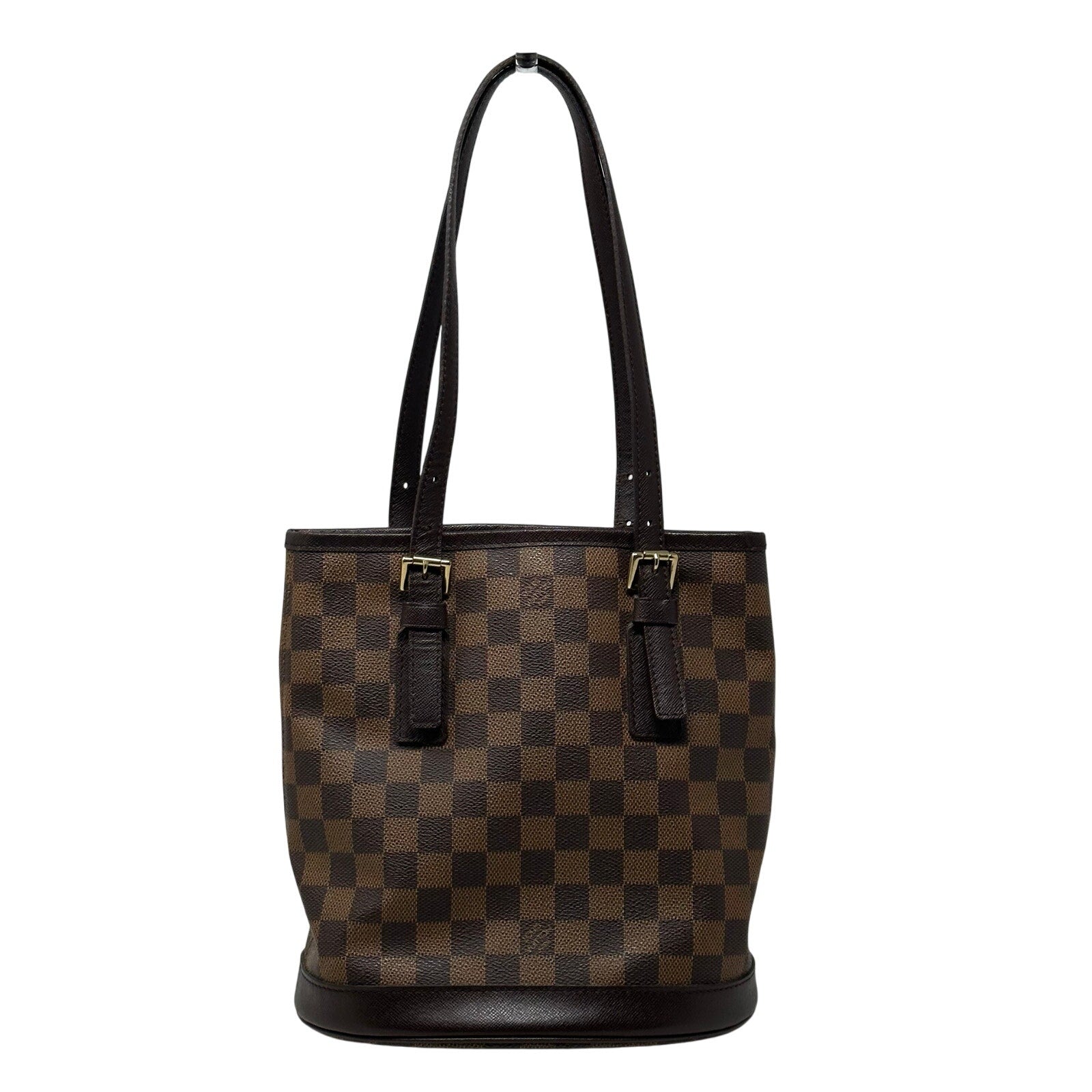 Louis Vuitton LV Damier Ebene Marais Bucket Tote Bag