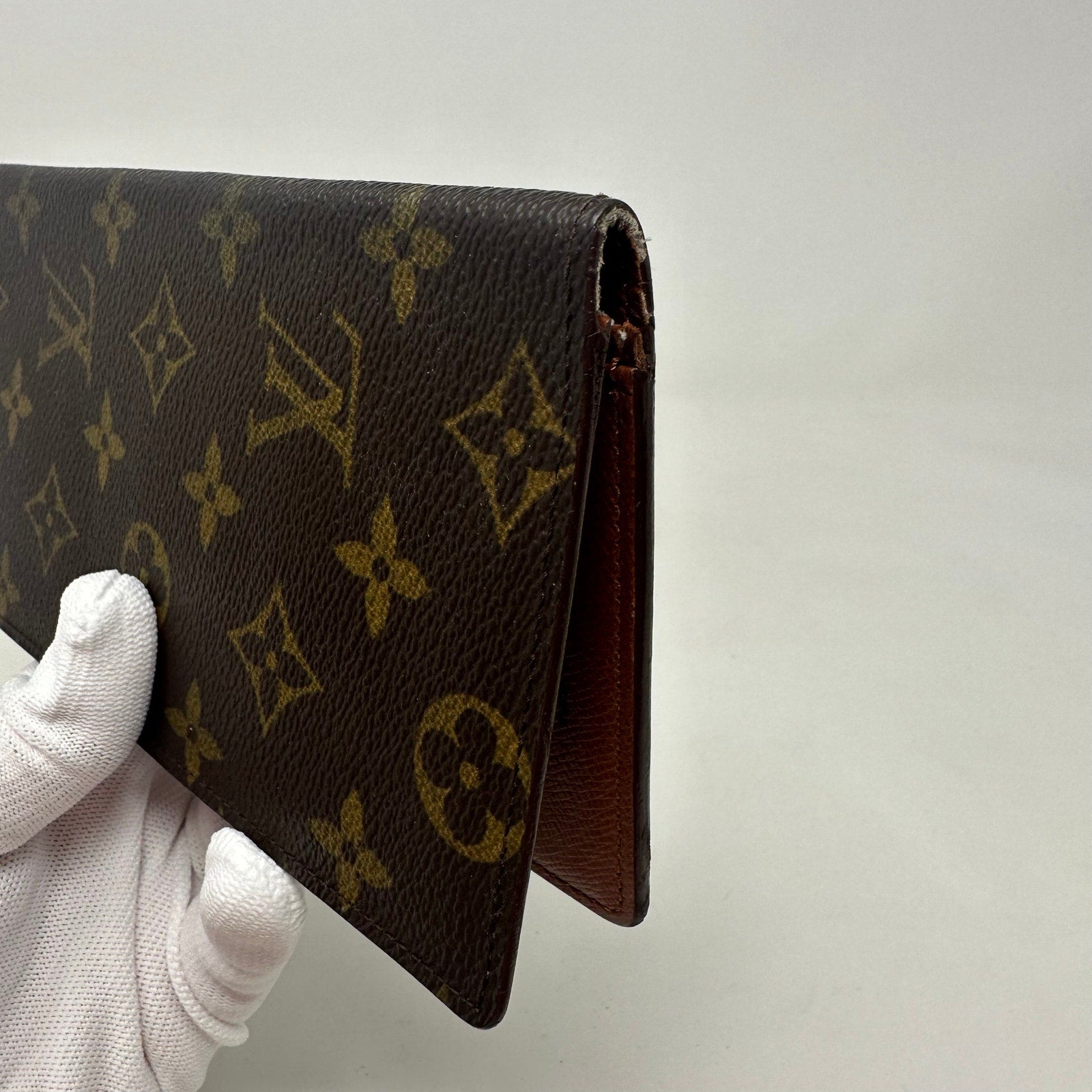 Louis Vuitton LV Monogram Brazza Tall Bifold Wallet