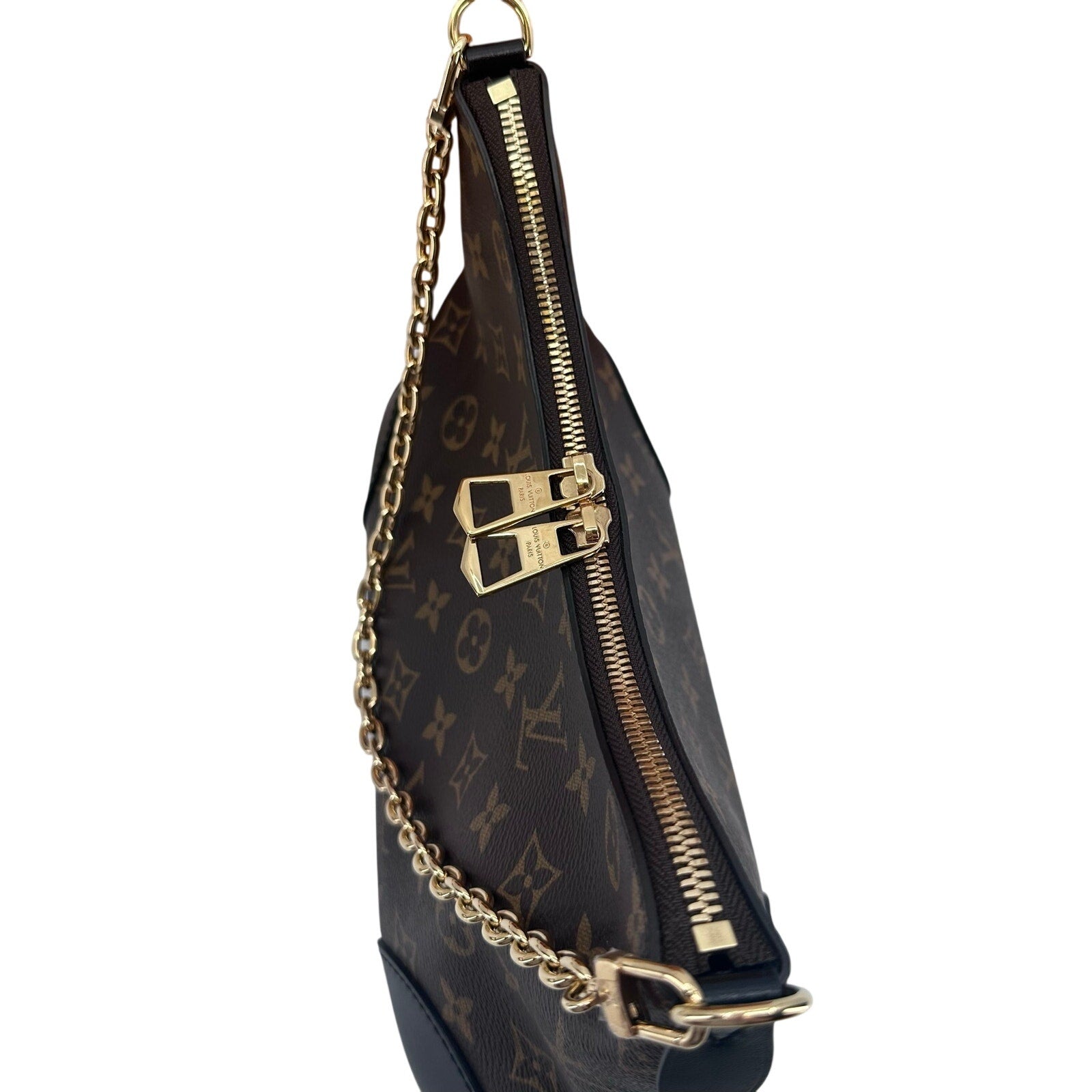 Louis Vuitton LV Monogram Boulogne NM MNG Noir Trim Crossbody Shoulder Bag