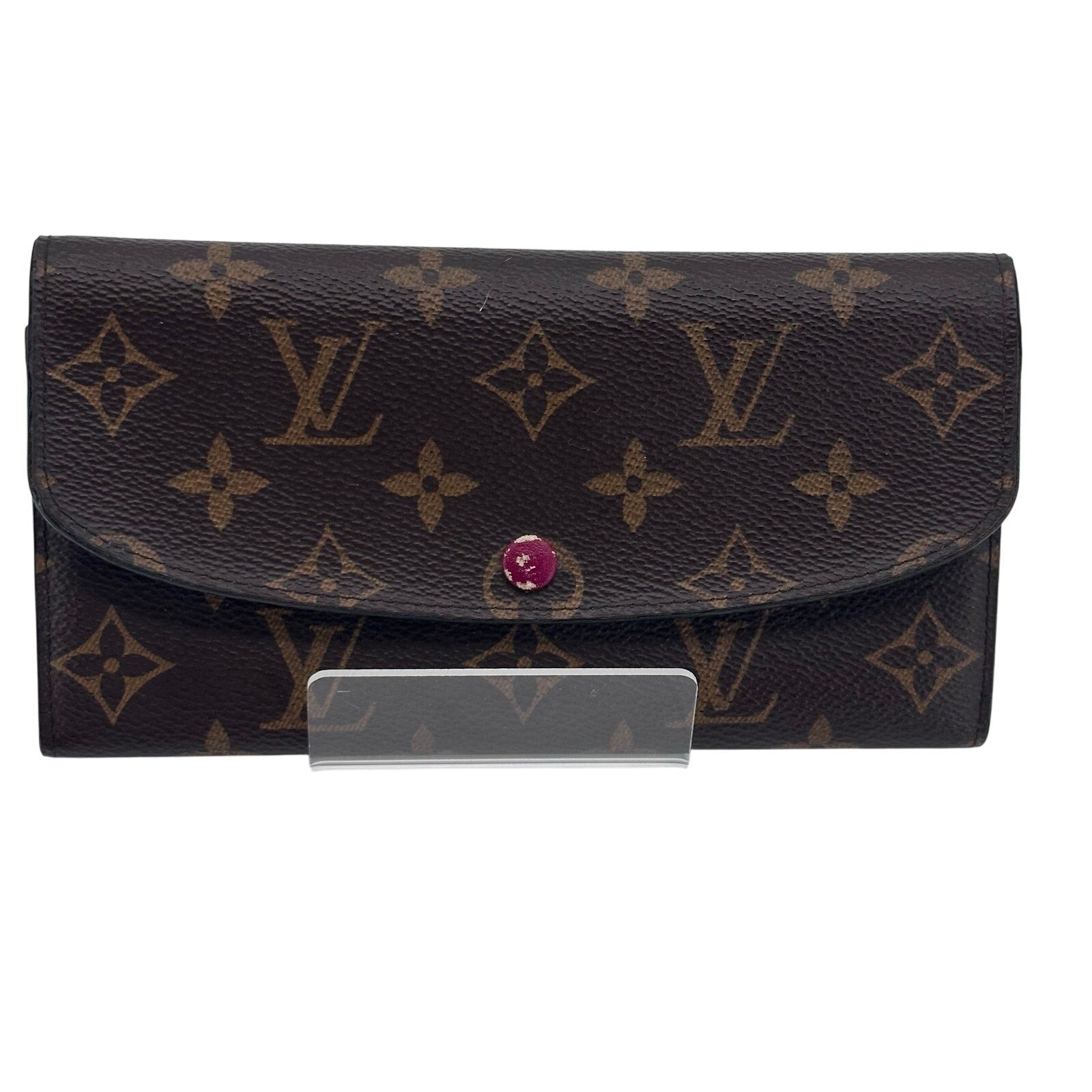 Louis Vuitton LV Monogram Emilie Wallet Pivione Pink