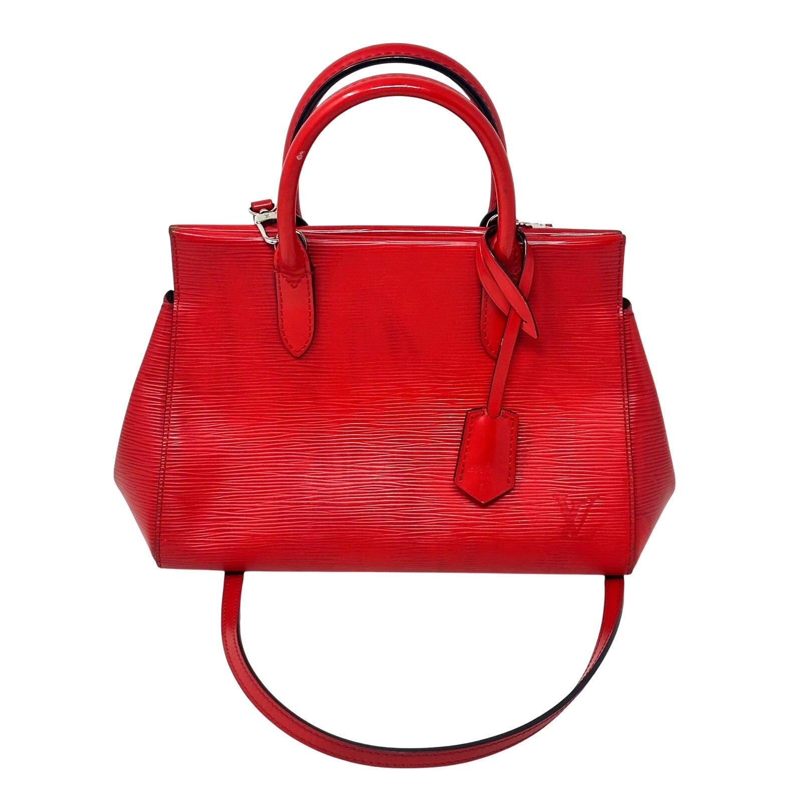 Louis Vuitton LV Marly BB Epi Leather Shoulder Bag Coquelicot Red Crossbody