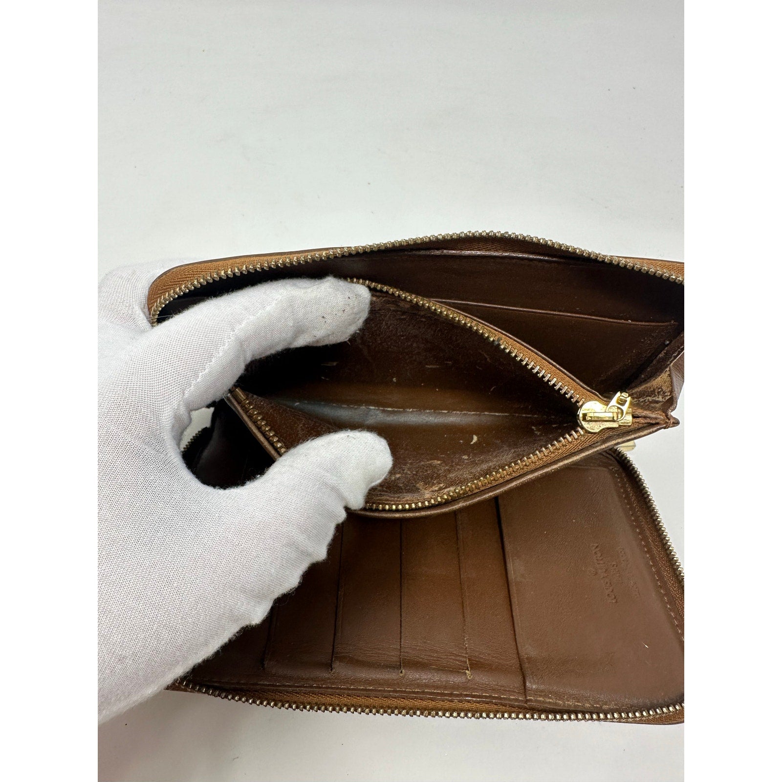 Louis Vuitton LV Vernis Monogram Eldridge Wallet Bronze