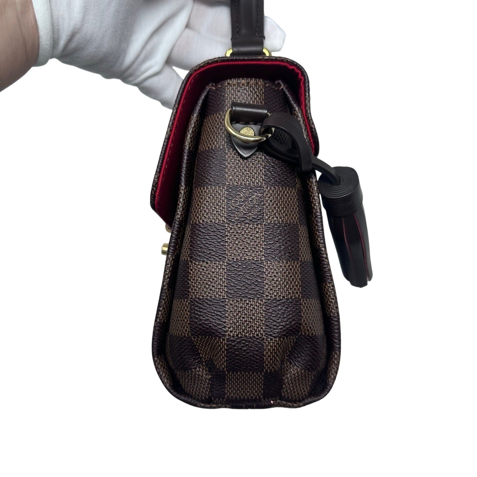 Louis Vuitton LV Damier Ebene Croisette Crossbody Bag Full Inclusion