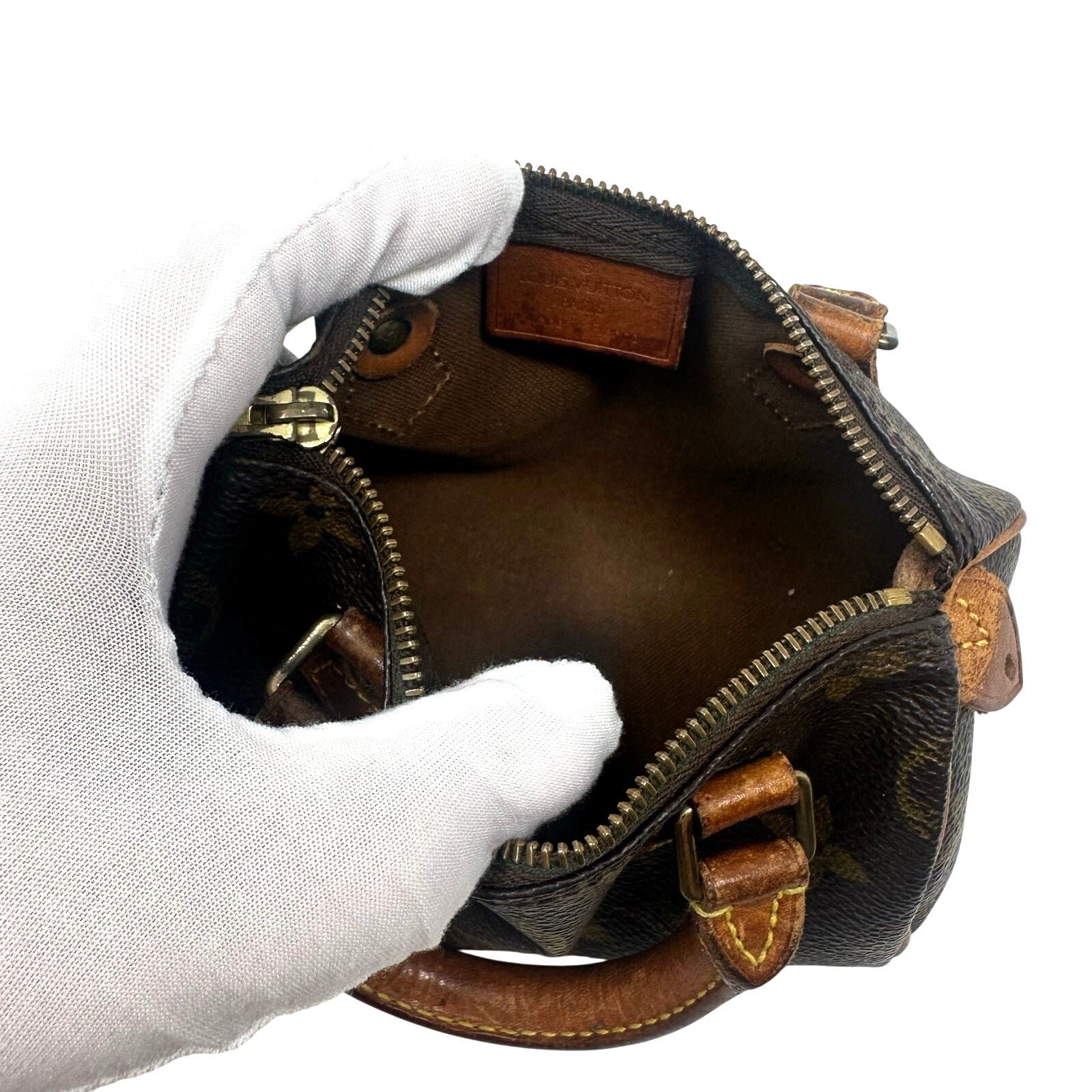 Louis Vuitton LV Monogram Mini Speedy Handbag Purse